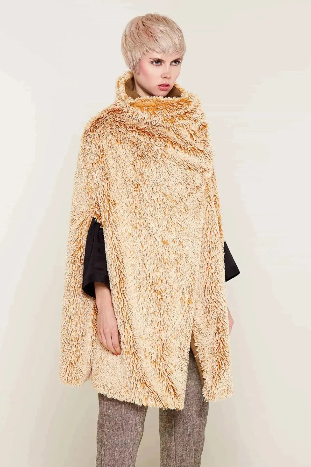 Grace Cape (Mustard) | size: one size Refurbished - N/A refurbished available on Cerqular