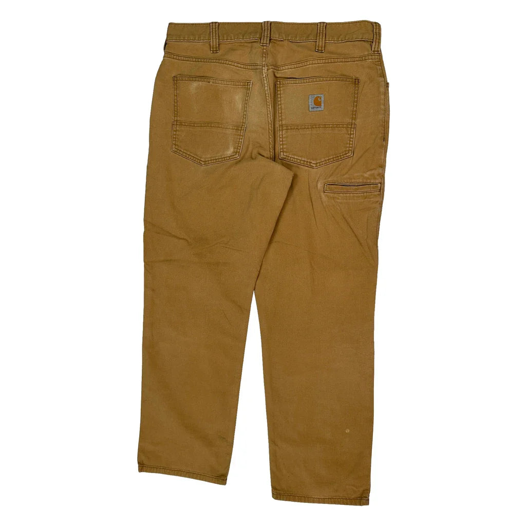 Buy Carhartt Carpenter Trousers - 34W 30L Brown Cotton Refurbished - $64.31 Carhartt Carpenter Trousers - 34W 30L Brown Cotton Refurbished - Thrifted (note: this is a term often used to describe second- refurbished available on Cerqular