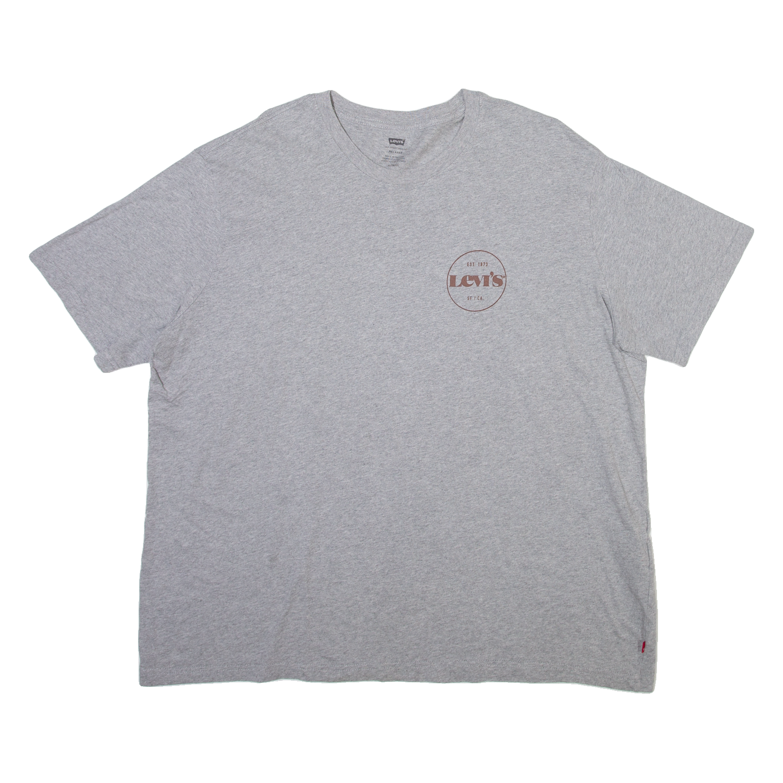LEVI'S Mens T-Shirt Grey XL Refurbished - N/A refurbished available on Cerqular