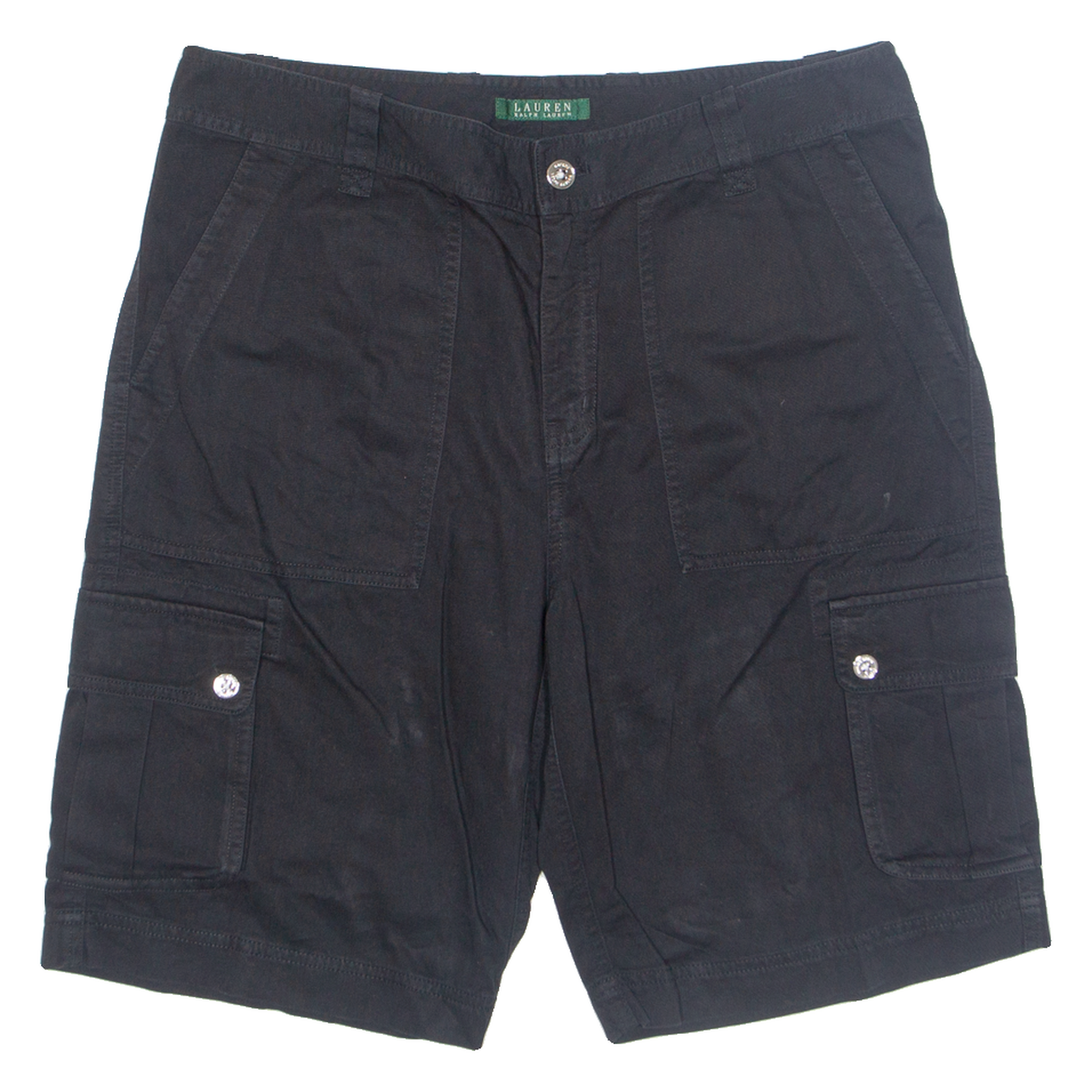 LAUREN RALPH LAUREN Womens Cargo Shorts Black M W34 Refurbished - N/A refurbished available on Cerqular