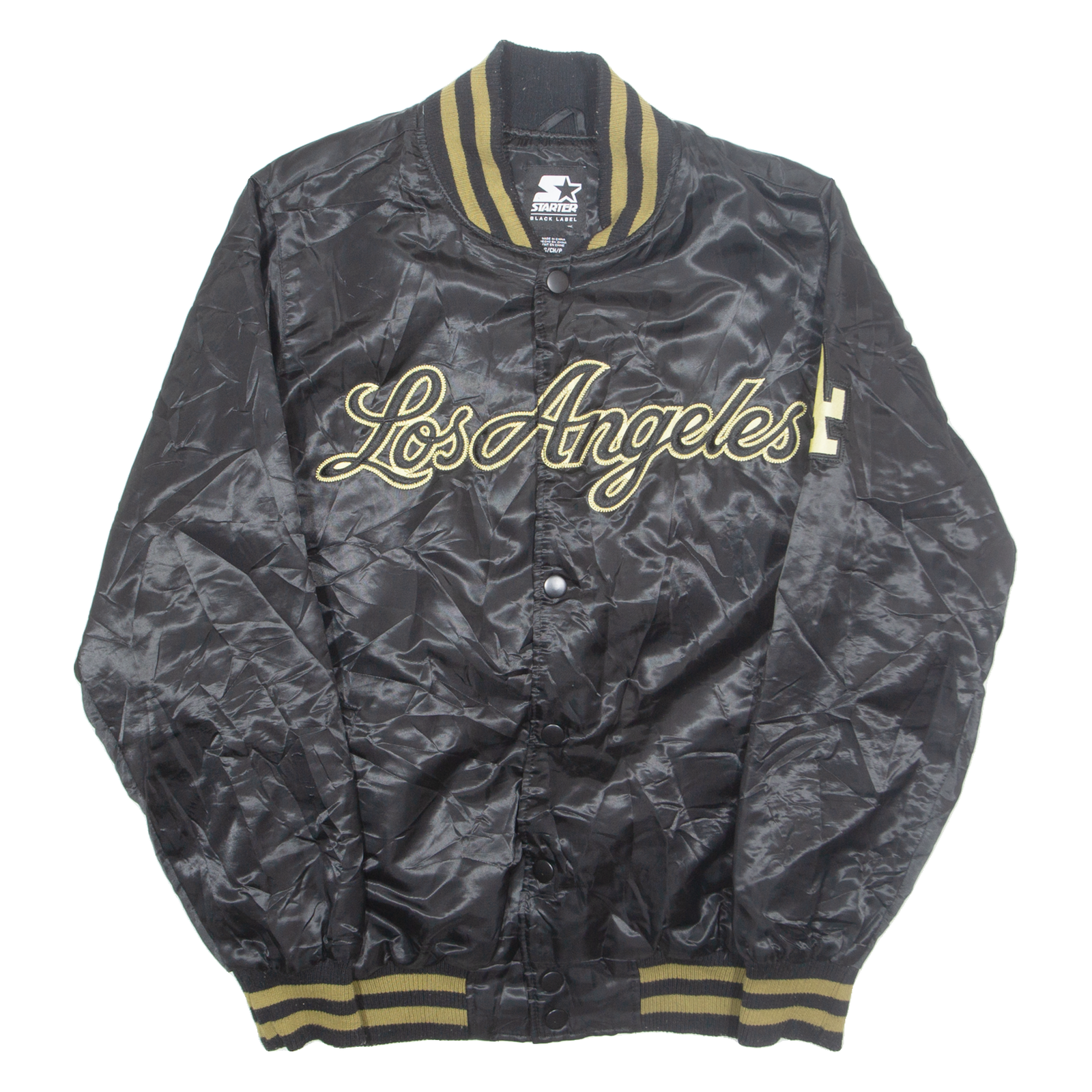 STARTER Los Angeles Mens Varsity Jacket Black USA S Refurbished - N/A refurbished available on Cerqular