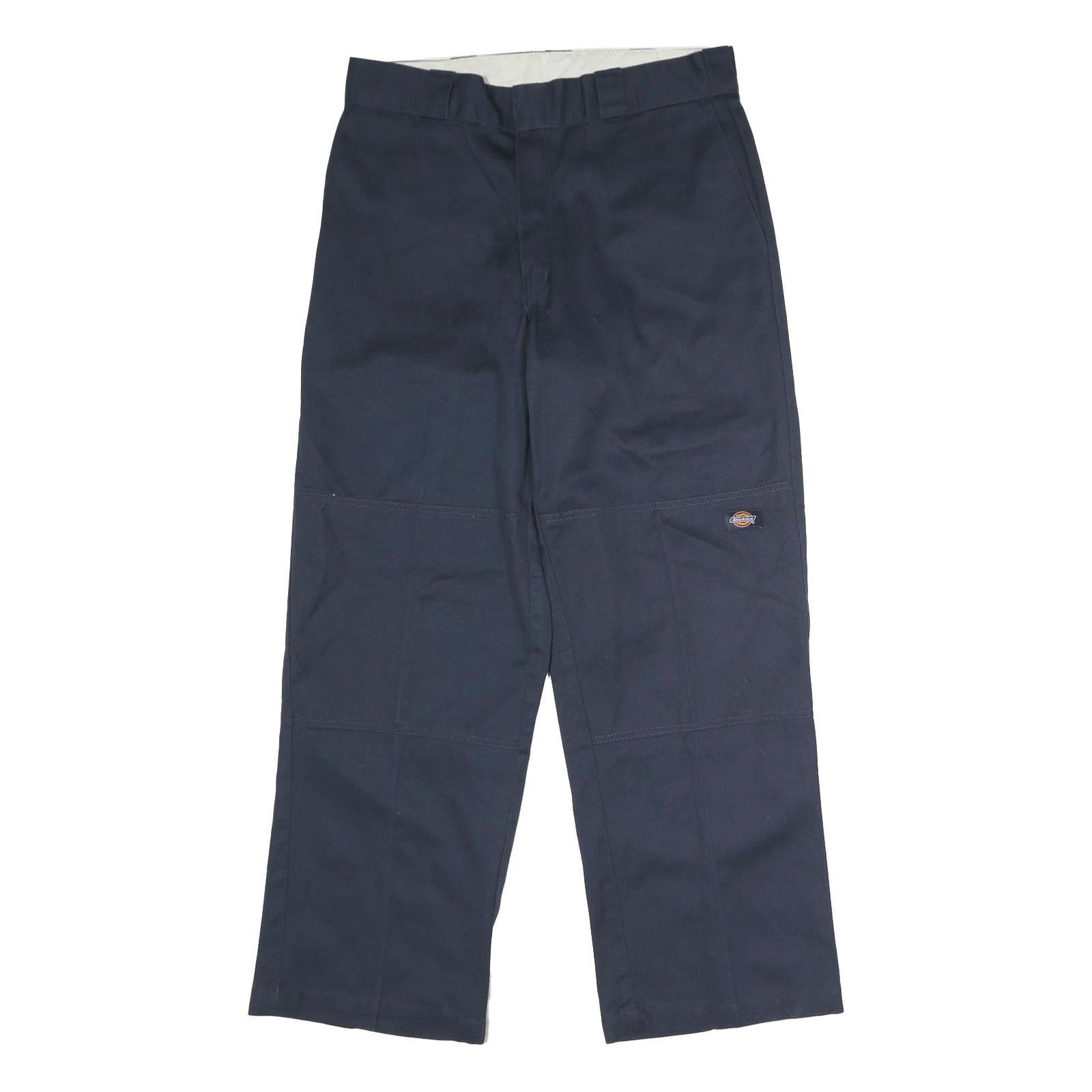 DICKIES Mens Polyester Blend Navy Loose Straight Trousers W33 L30 Workwear Refurbished - N/A refurbished available on Cerqular
