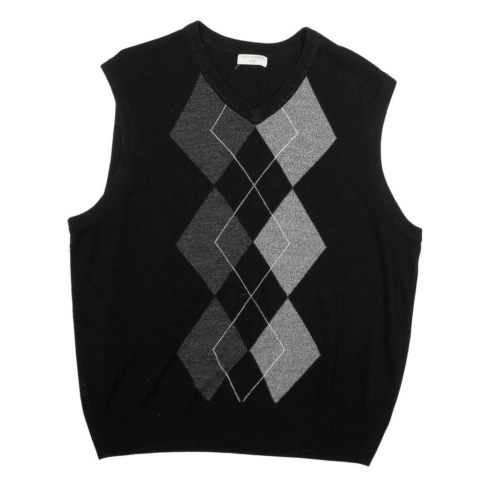 Buy DOCKERS Mens Black & Grey Patterned Sleeveless V-Neck Patterned Basic Knit S Refurbished - $27.29 DOCKERS Mens Black & Grey Patterned Sleeveless V-Neck Patterned Basic Knit S Refurbished - N/A refurbished available on Cerqular