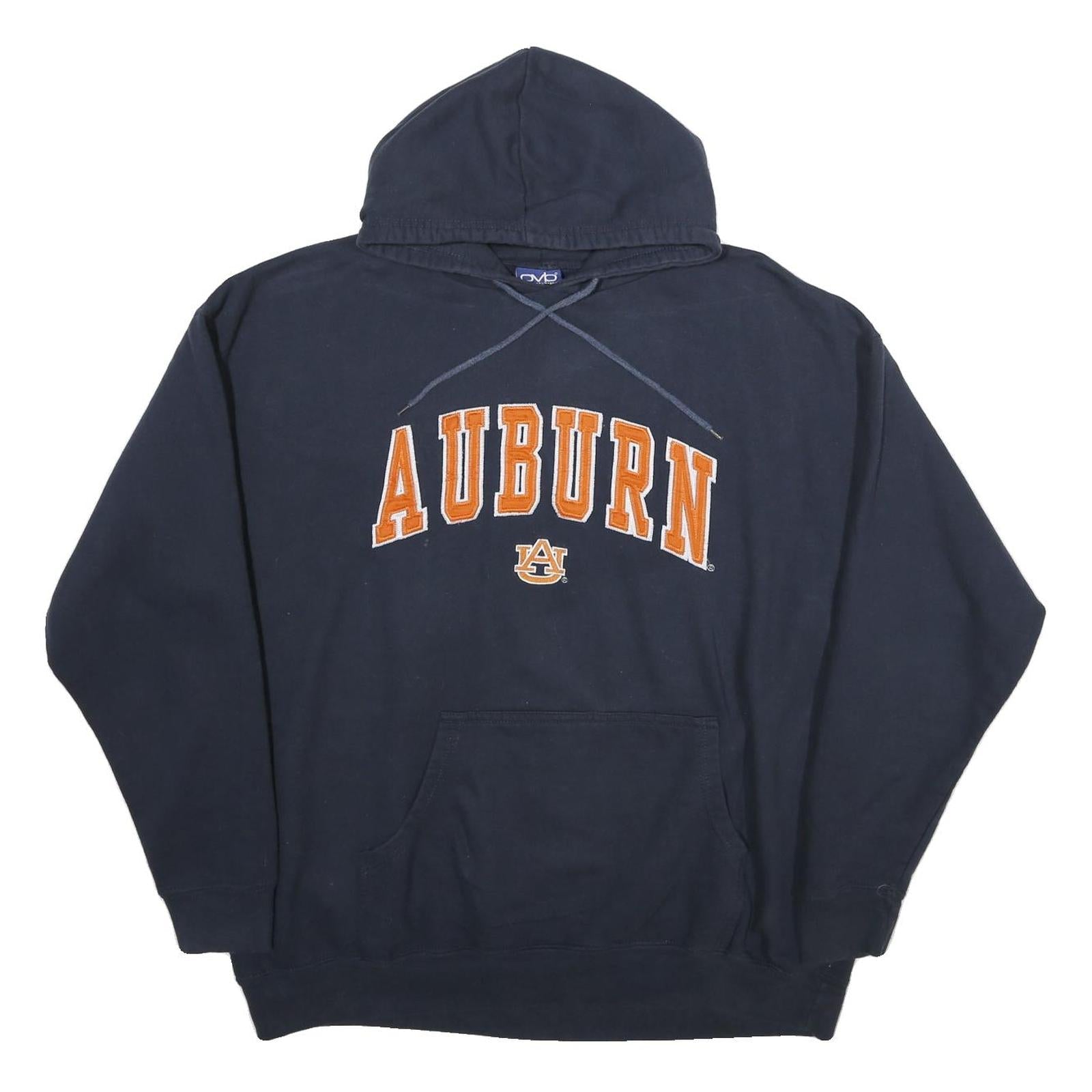OMB Mens Navy Auburn Cotton Pullover Hoodie L College Logo Sweatshirt Refurbished - N/A refurbished available on Cerqular