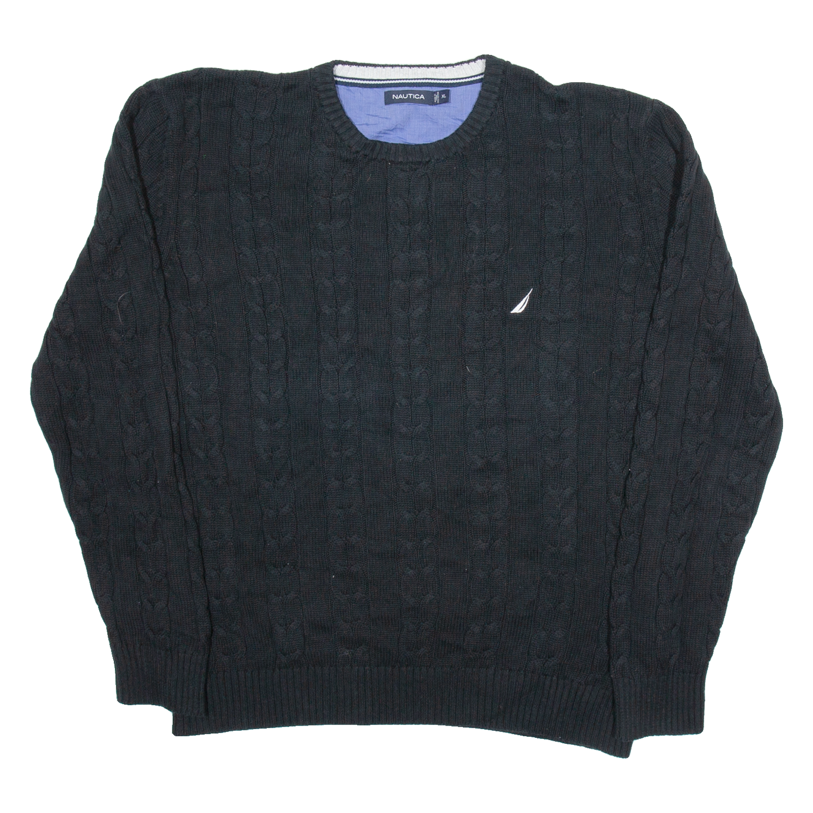 Buy NAUTICA Mens Jumper Black Cable Knit XL Refurbished - $35.09 NAUTICA Mens Jumper Black Cable Knit XL Refurbished - N/A refurbished available on Cerqular