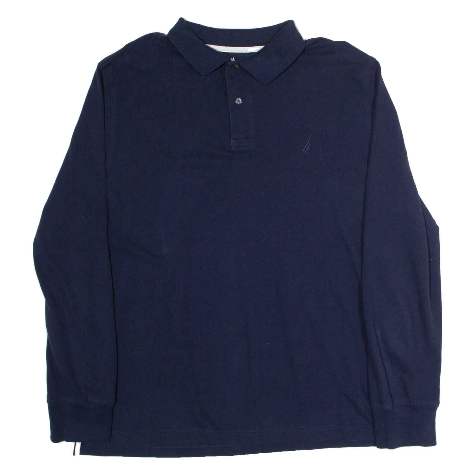 NAUTICA Mens Polo Shirt Blue Long Sleeve L Refurbished - N/A refurbished available on Cerqular