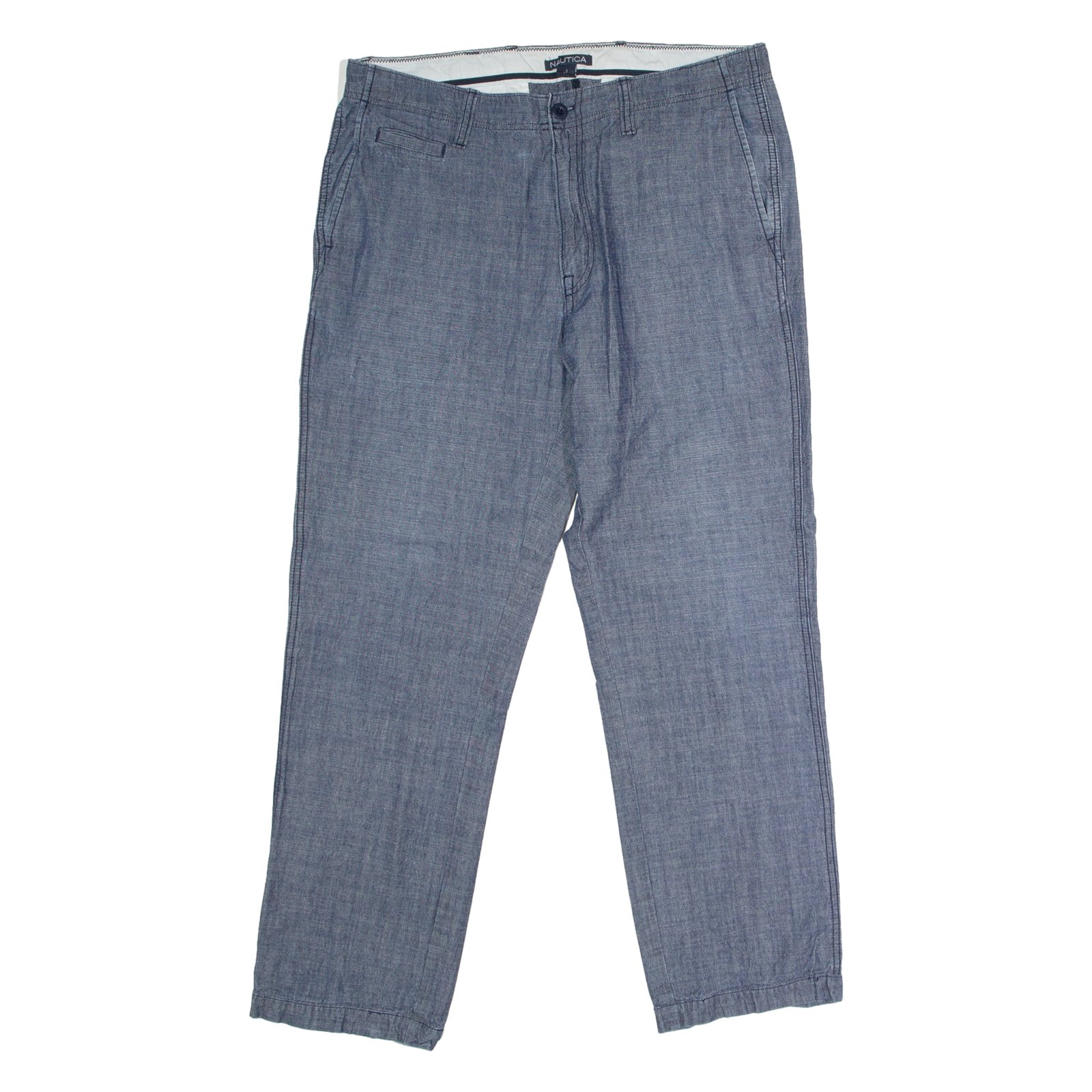 NAUTICA Mens Trousers Blue Regular Straight W33 L30 Refurbished - N/A refurbished available on Cerqular