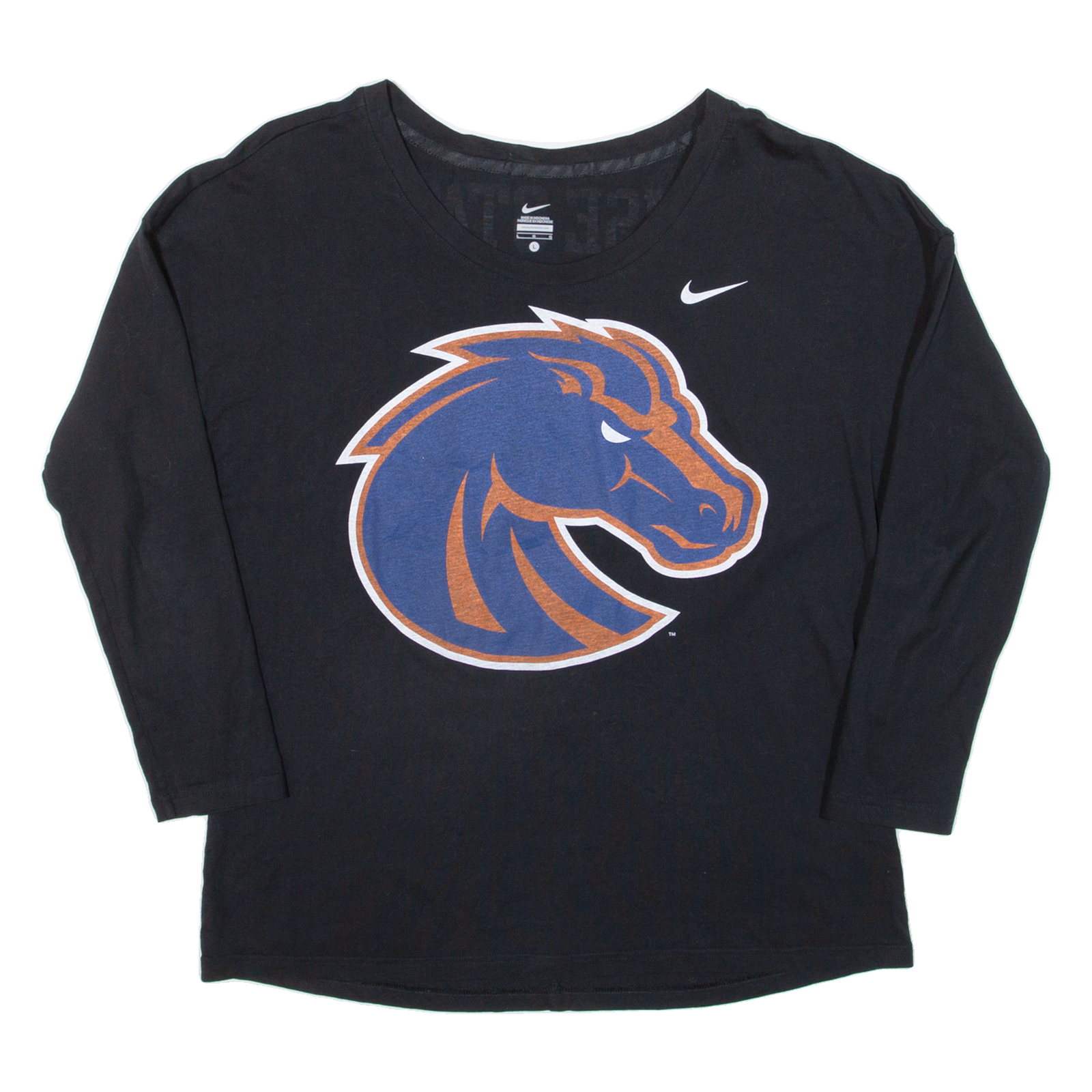 NIKE Womens T-Shirt Black Long Sleeve USA L Refurbished - N/A refurbished available on Cerqular