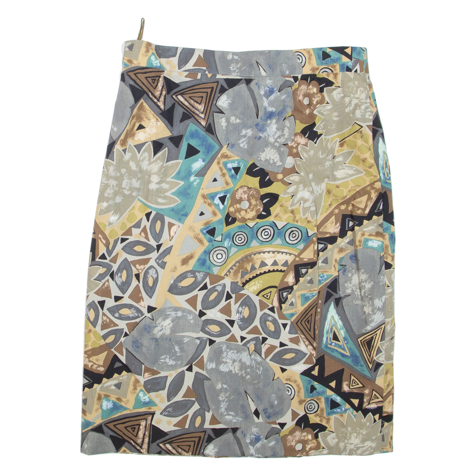 Womens Pencil Skirt Grey Knee Length Floral M Refurbished - N/A refurbished available on Cerqular