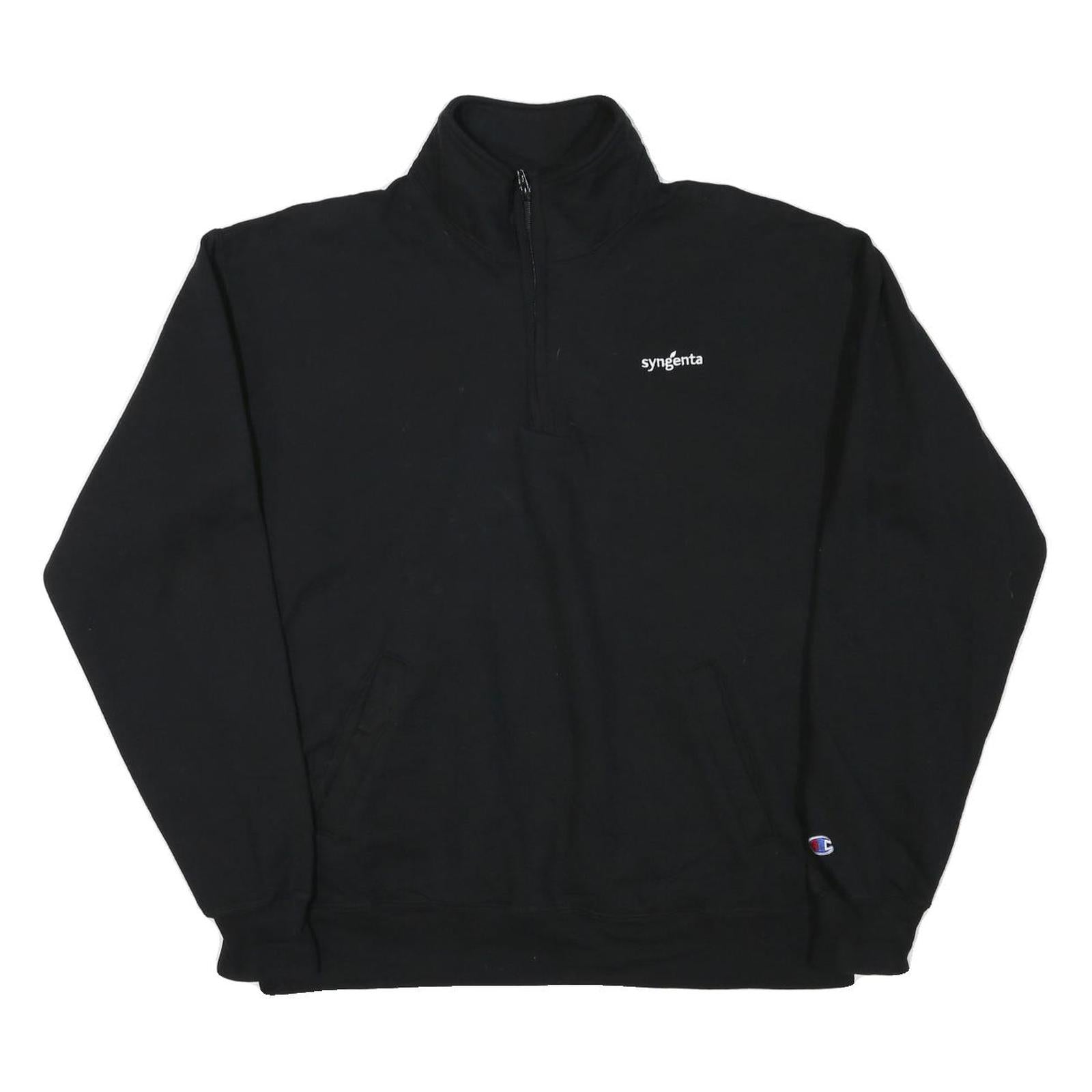 Buy CHAMPION Mens Black Quarter Zip Sweatshirt XL Casual Cotton Blend Pullover Refurbished - $33.79 CHAMPION Mens Black Quarter Zip Sweatshirt XL Casual Cotton Blend Pullover Refurbished - N/A refurbished available on Cerqular