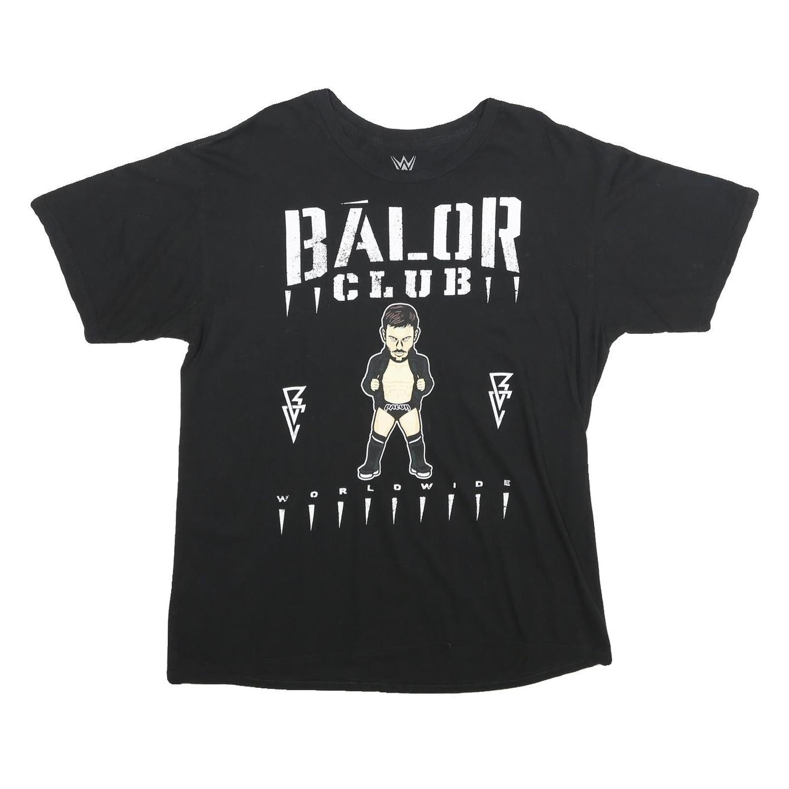 WWE Mens Black Balor Club Graphic T-Shirt L Short Sleeve Crew Neck Refurbished - N/A refurbished available on Cerqular
