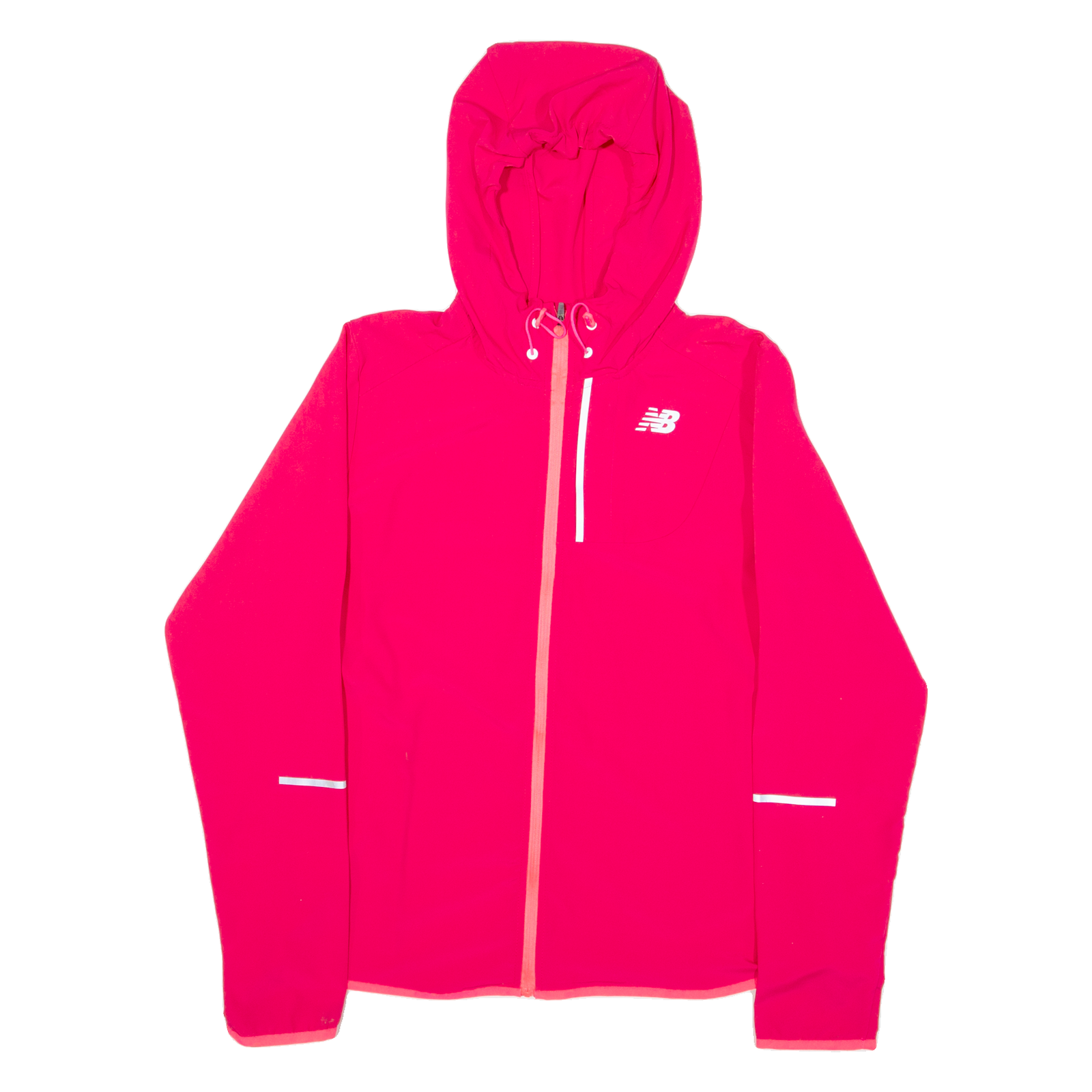 NEW BALANCE Womens Shell Jacket Pink Hooded S Refurbished - N/A refurbished available on Cerqular