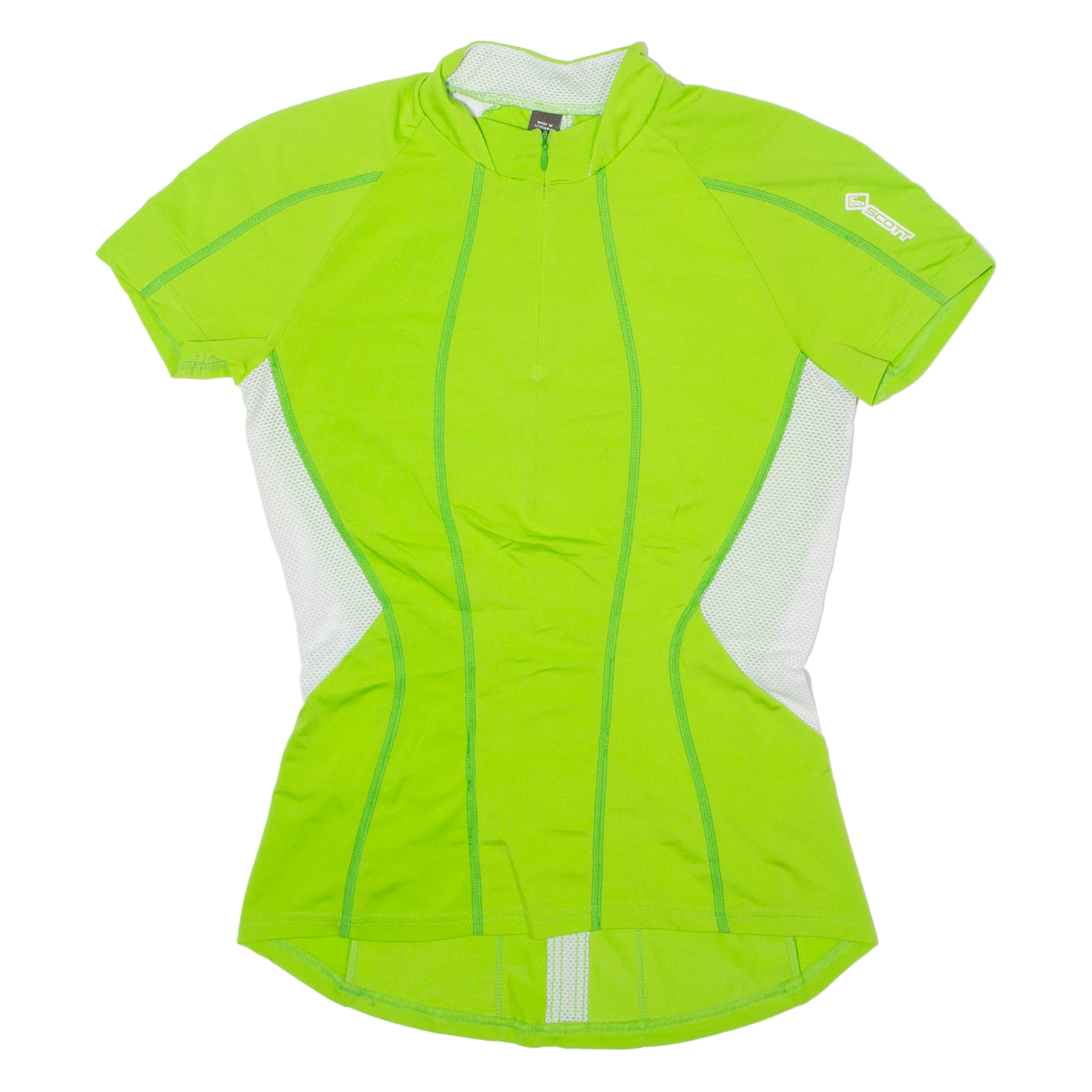 SCOTT Cycling Womens Jersey Green 1/2 Zip XS Refurbished - N/A refurbished available on Cerqular