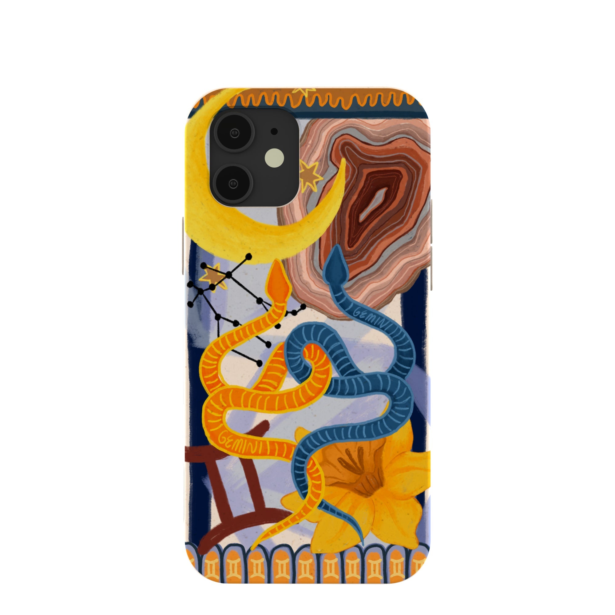 Seashell Gemini Twin iPhone 12/ iPhone 12 Pro Case Refurbished - Pela Case refurbished available on Cerqular