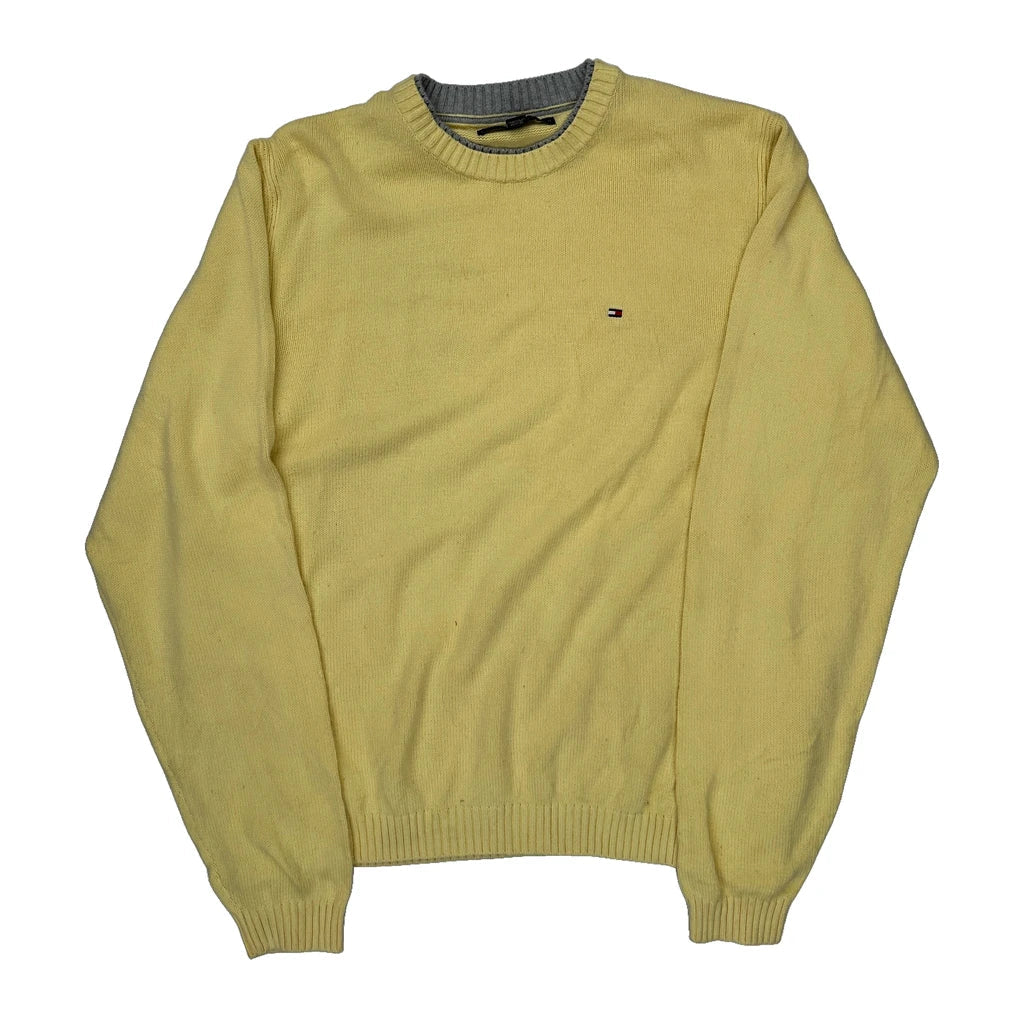 Buy Tommy Hilfiger Jumper - Large Yellow Cotton Refurbished - $40.19 Tommy Hilfiger Jumper - Large Yellow Cotton Refurbished - Thrifted (note: this is a term often used to describe second- refurbished available on Cerqular