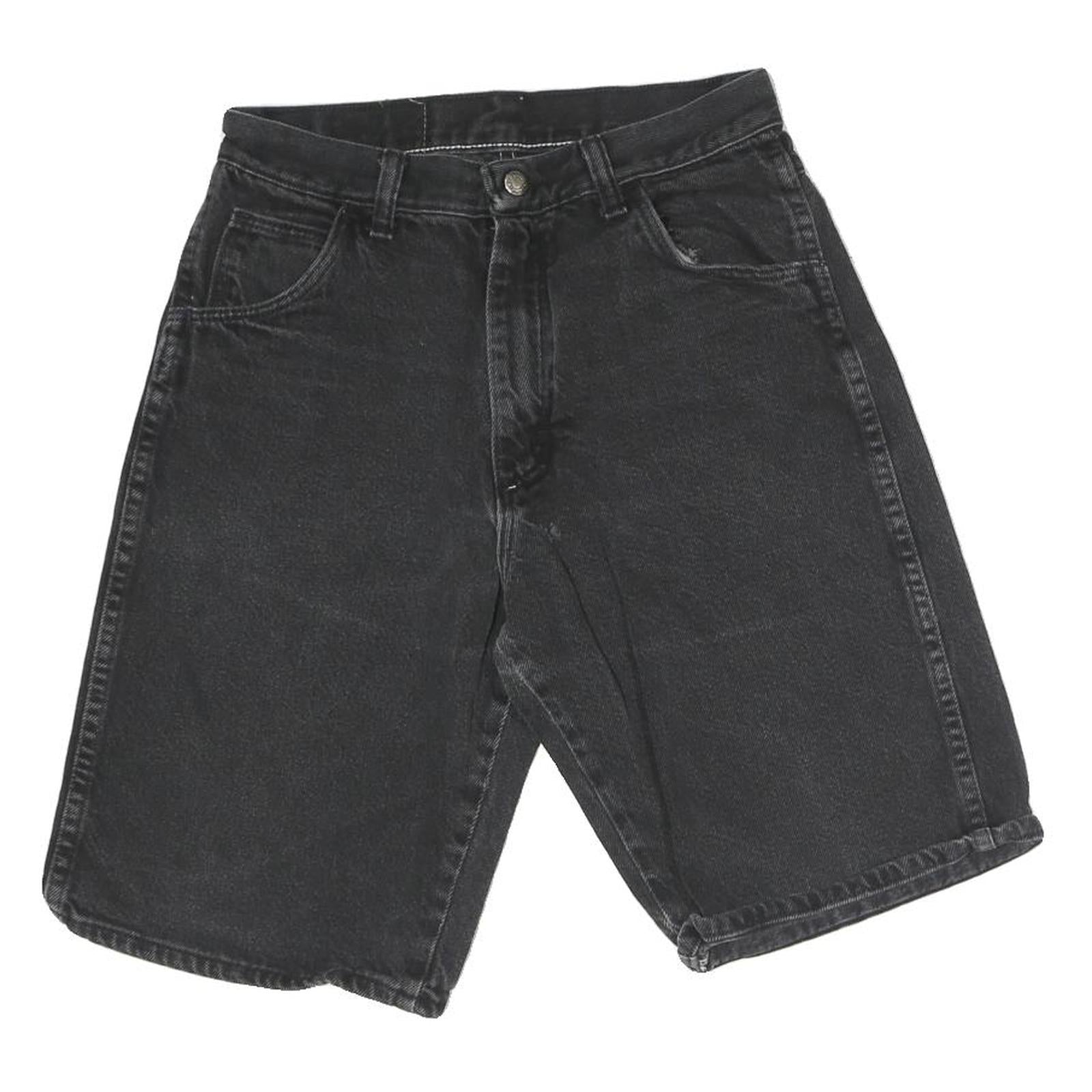 WRANGLER Mens Shorts Black Casual Denim M W28 Cotton Comfortable Classic Fit Refurbished - N/A refurbished available on Cerqular