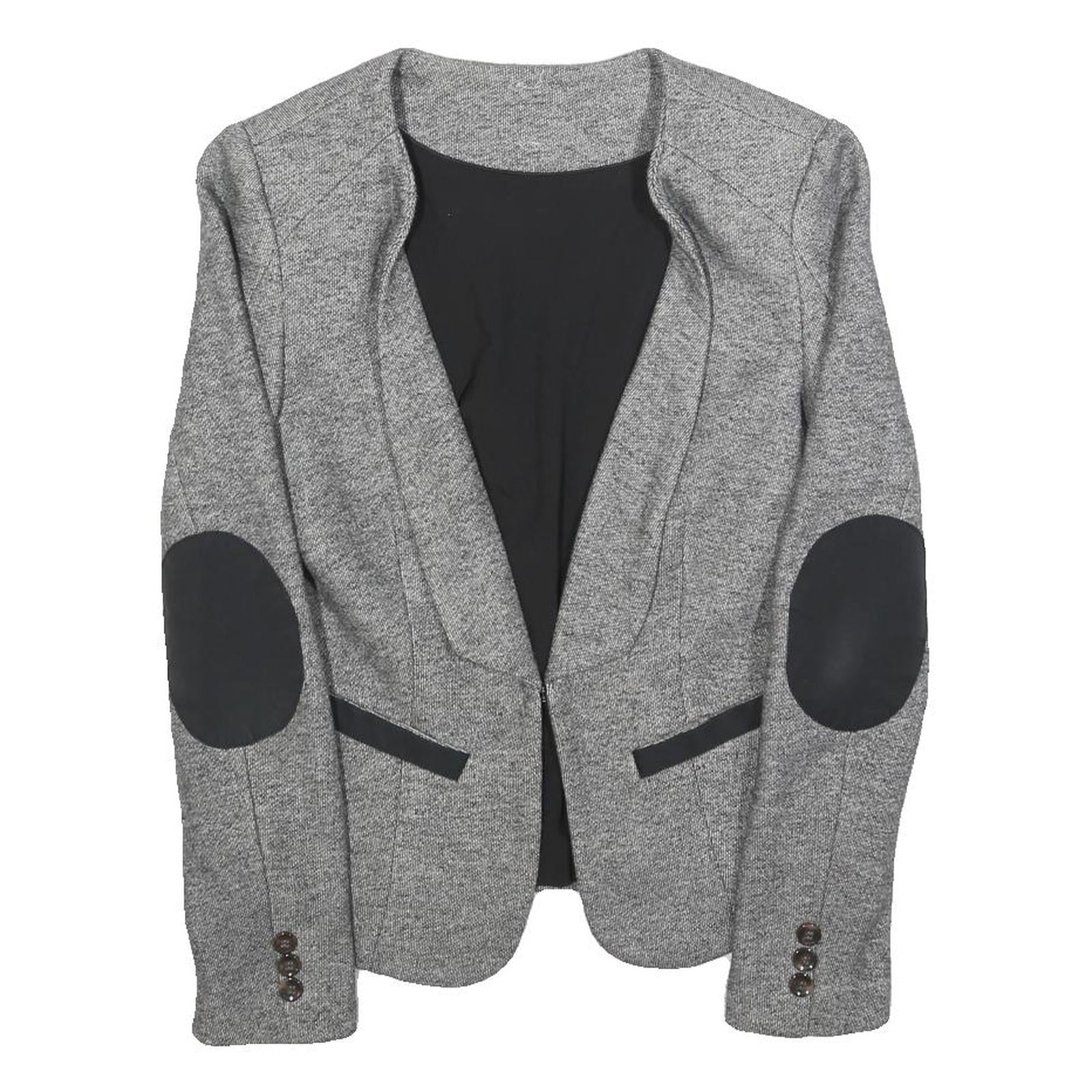 Buy Womens Grey & Black Button Jacket S Plain Tweed Tailored Stylish Elegant Refurbished - $48.09 Womens Grey & Black Button Jacket S Plain Tweed Tailored Stylish Elegant Refurbished - N/A refurbished available on Cerqular