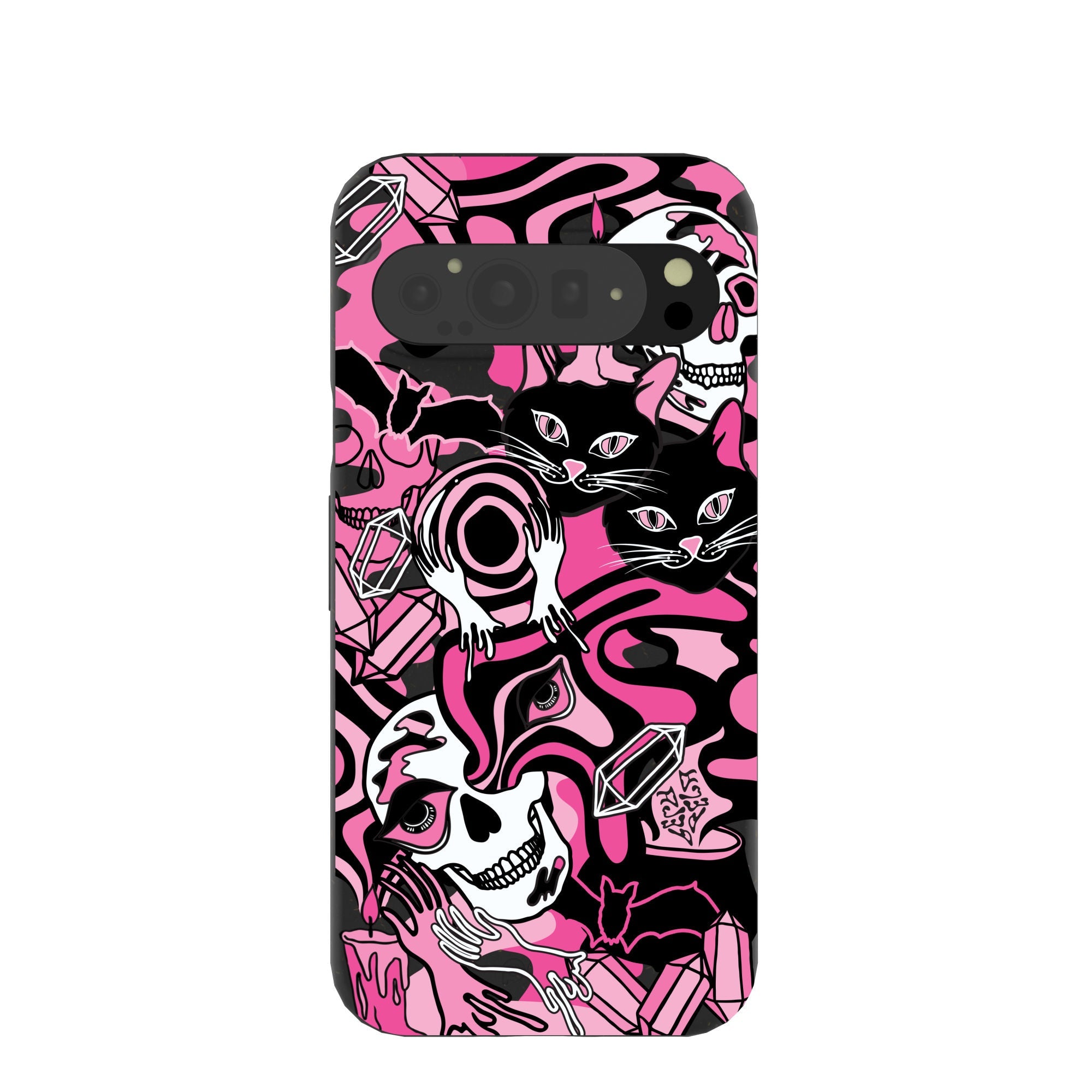 Black Spellbound Ghouls Google Pixel 9 Pro XL Case Refurbished - Pela Case refurbished available on Cerqular