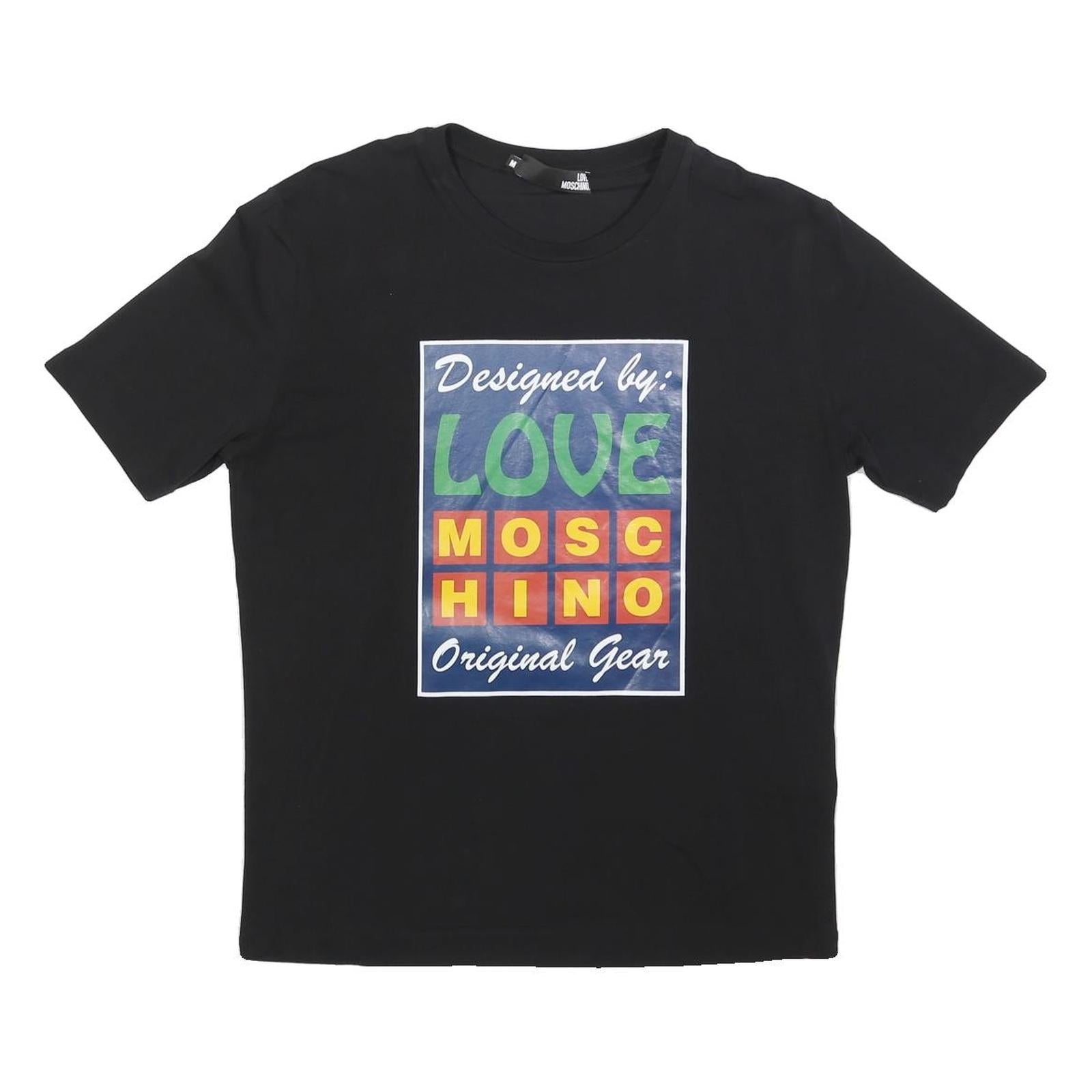 Buy LOVE MOSCHINO Womens Black Graphic T-Shirt M Short Sleeve Crew Neck Cotton Blend Refurbished - $38.99 LOVE MOSCHINO Womens Black Graphic T-Shirt M Short Sleeve Crew Neck Cotton Blend Refurbished - N/A refurbished available on Cerqular