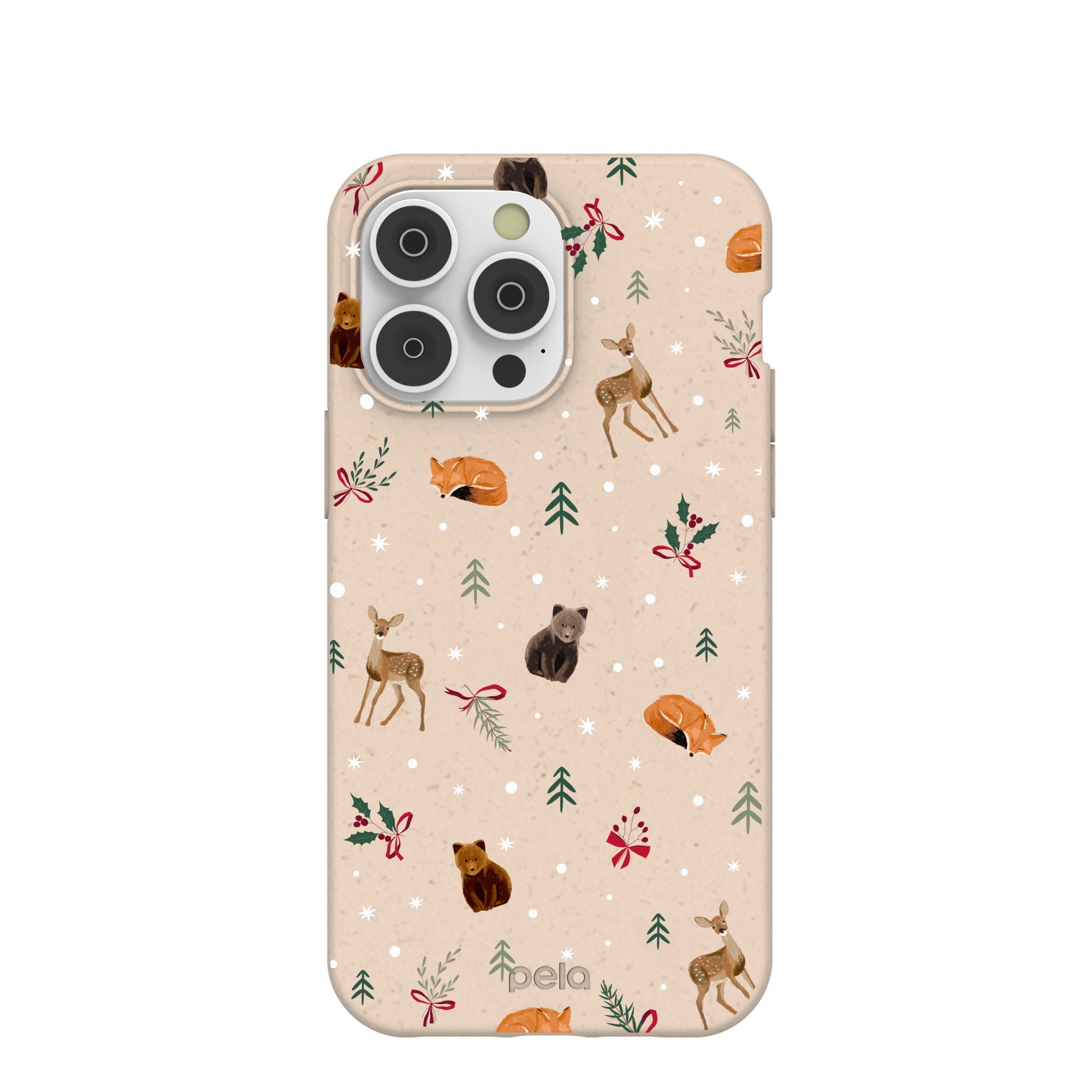 Seashell Winter Woodland iPhone 14 Pro Max Case Refurbished - Pela Case refurbished available on Cerqular