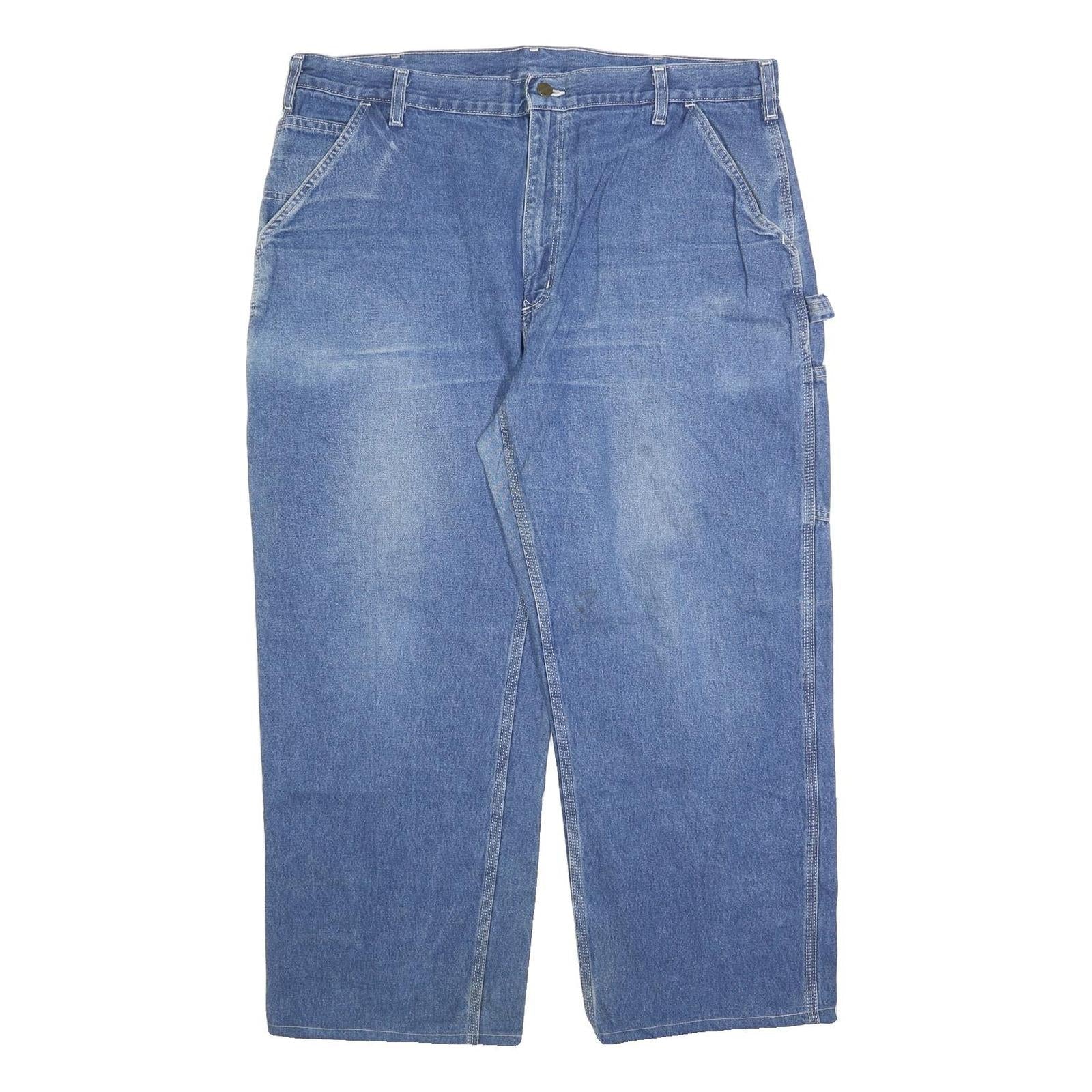 CARHARTT Mens Jeans Blue Loose Straight Denim Medium W40 L28 Workwear Utility Refurbished - N/A refurbished available on Cerqular