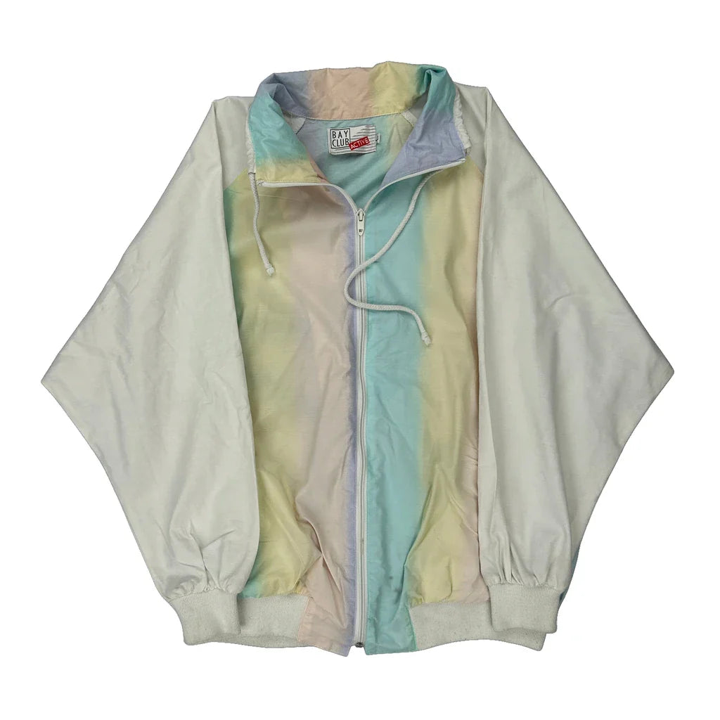 Buy Bay Club Shell Jacket - Large Multicoloured Polyester Refurbished - $23.44 Bay Club Shell Jacket - Large Multicoloured Polyester Refurbished - Thrifted (note: this is a term often used to describe second- refurbished available on Cerqular