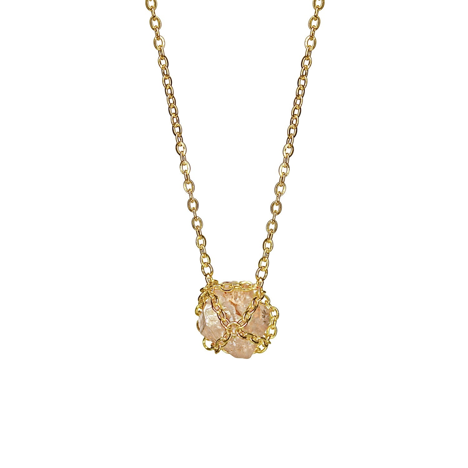 Buy Caged Quartz 14k Gold Brass Necklace Refurbished - $85.00 Caged Quartz 14k Gold Brass Necklace Refurbished - N/A (Note: There is no well-known brand with this name refurbished available on Cerqular