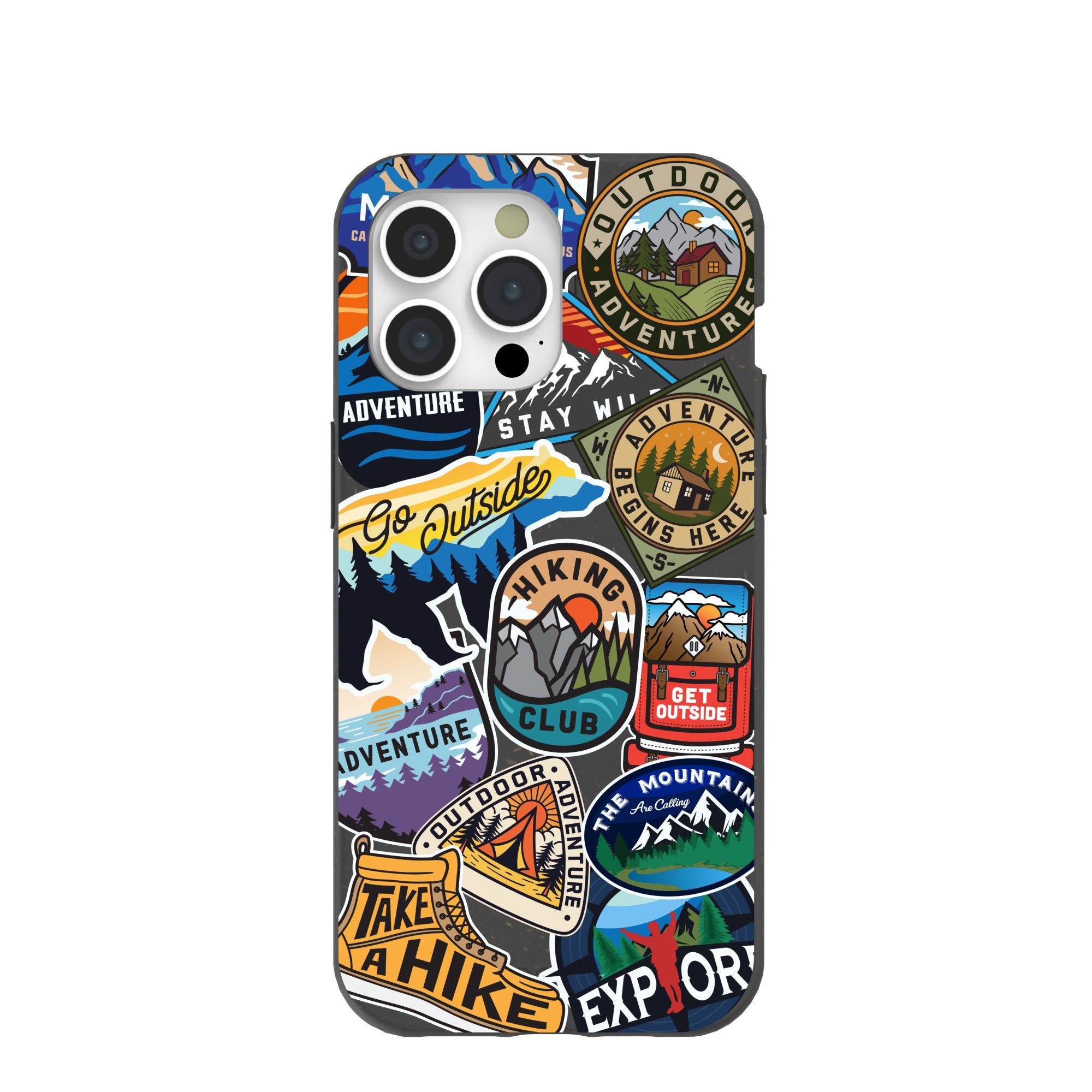 Buy Black Trail Stickers iPhone 15 Pro Max Case Refurbished - $65.00 Black Trail Stickers iPhone 15 Pro Max Case Refurbished - Pela Case refurbished available on Cerqular