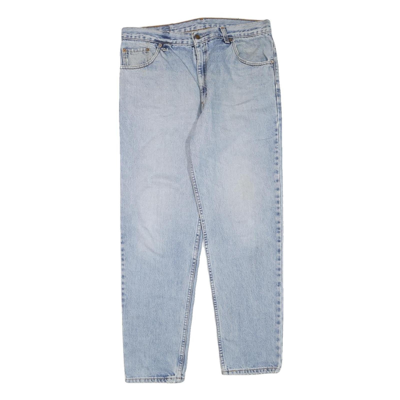 LEVI'S Mens Jeans Blue Regular Straight Denim Medium W38 L30 Classic Casual Zip Refurbished - N/A refurbished available on Cerqular