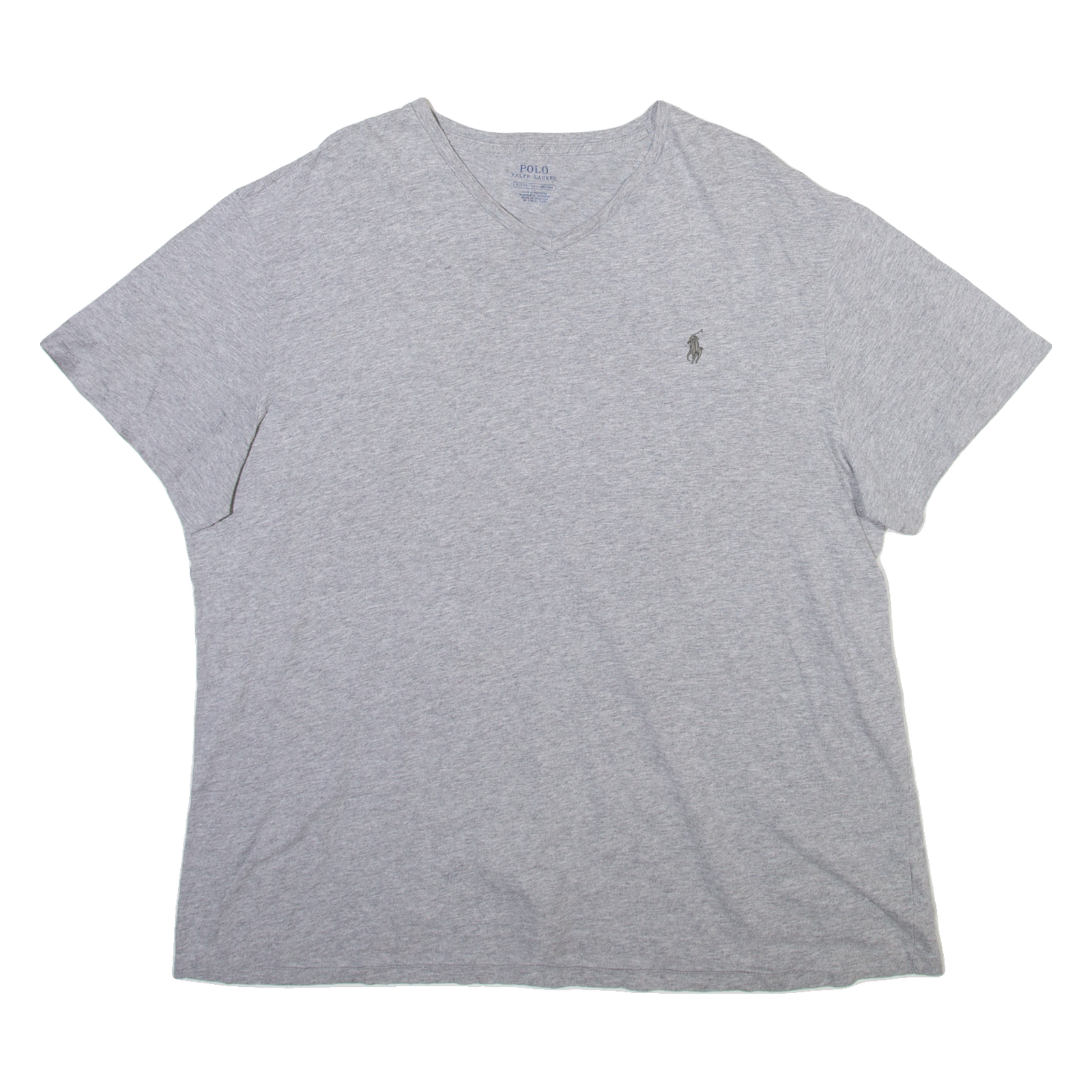 POLO RALPH LAUREN Mens T-Shirt Grey V-Neck XL Refurbished - N/A refurbished available on Cerqular