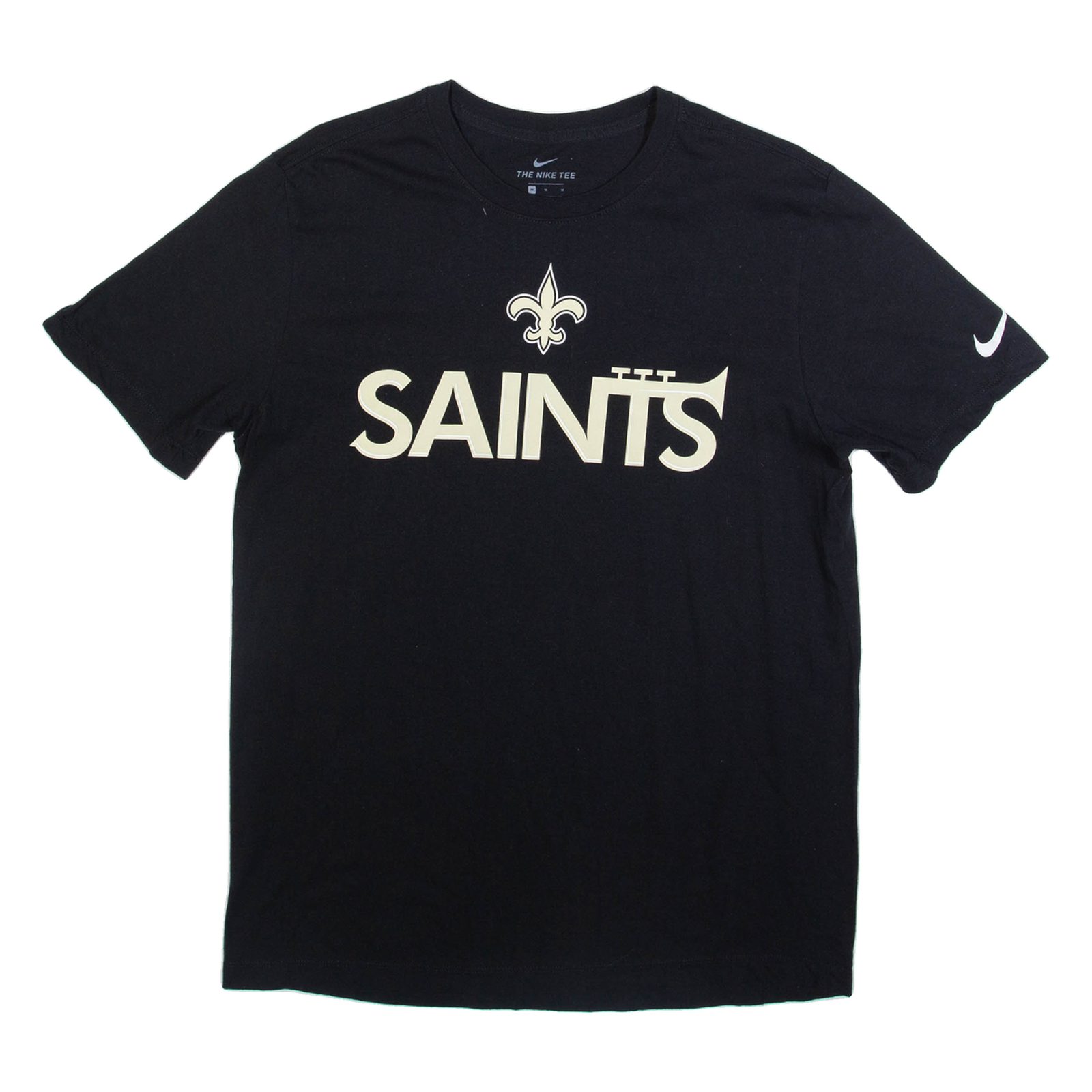NIKE Saints Mens T-Shirt Black USA M Refurbished - N/A refurbished available on Cerqular