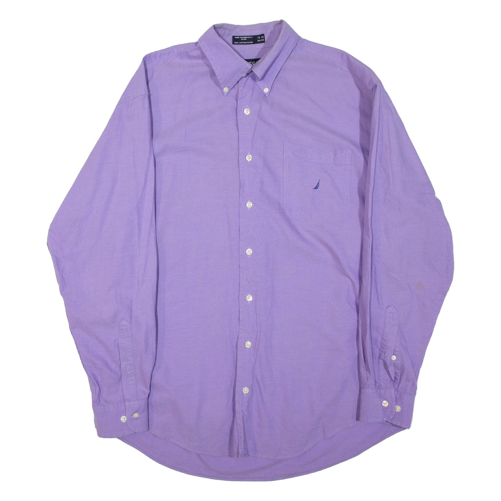 Buy NAUTICA Mens Plain Shirt Purple Long Sleeve L Refurbished - $23.39 NAUTICA Mens Plain Shirt Purple Long Sleeve L Refurbished - N/A refurbished available on Cerqular