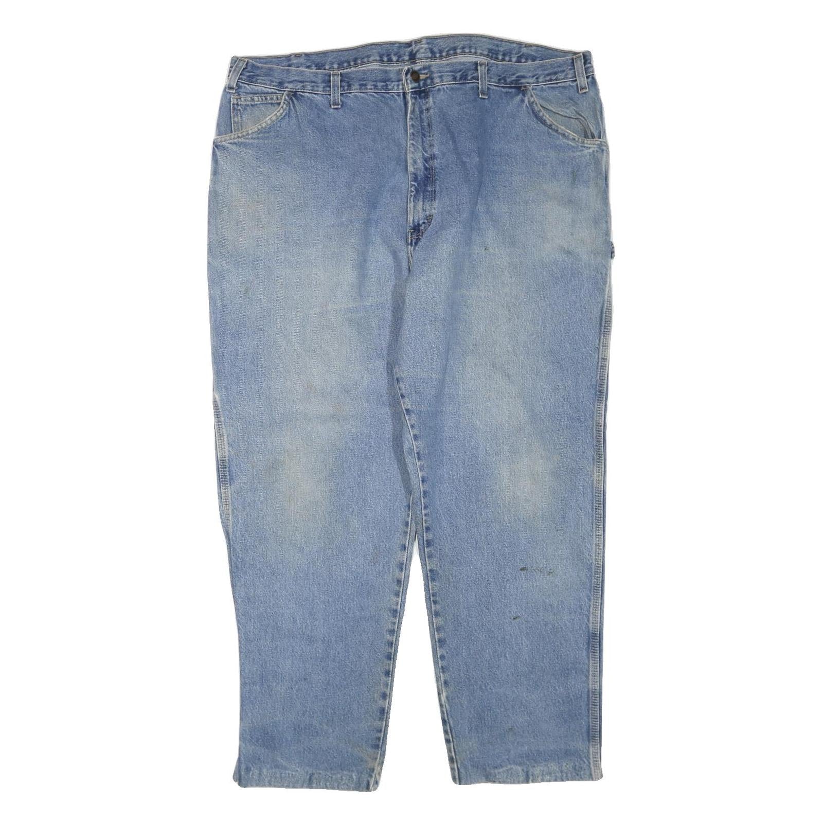 DICKIES Mens Light Blue Regular Fit Straight Leg Denim W44 L30 Workwear Jeans Refurbished - N/A refurbished available on Cerqular