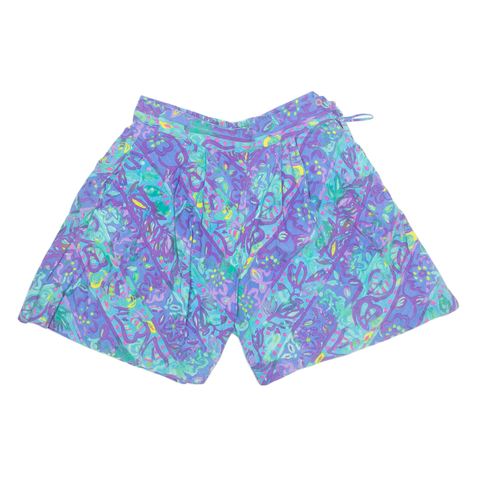 Womens Chino Shorts Blue 90s Floral M W30 Refurbished - N/A refurbished available on Cerqular