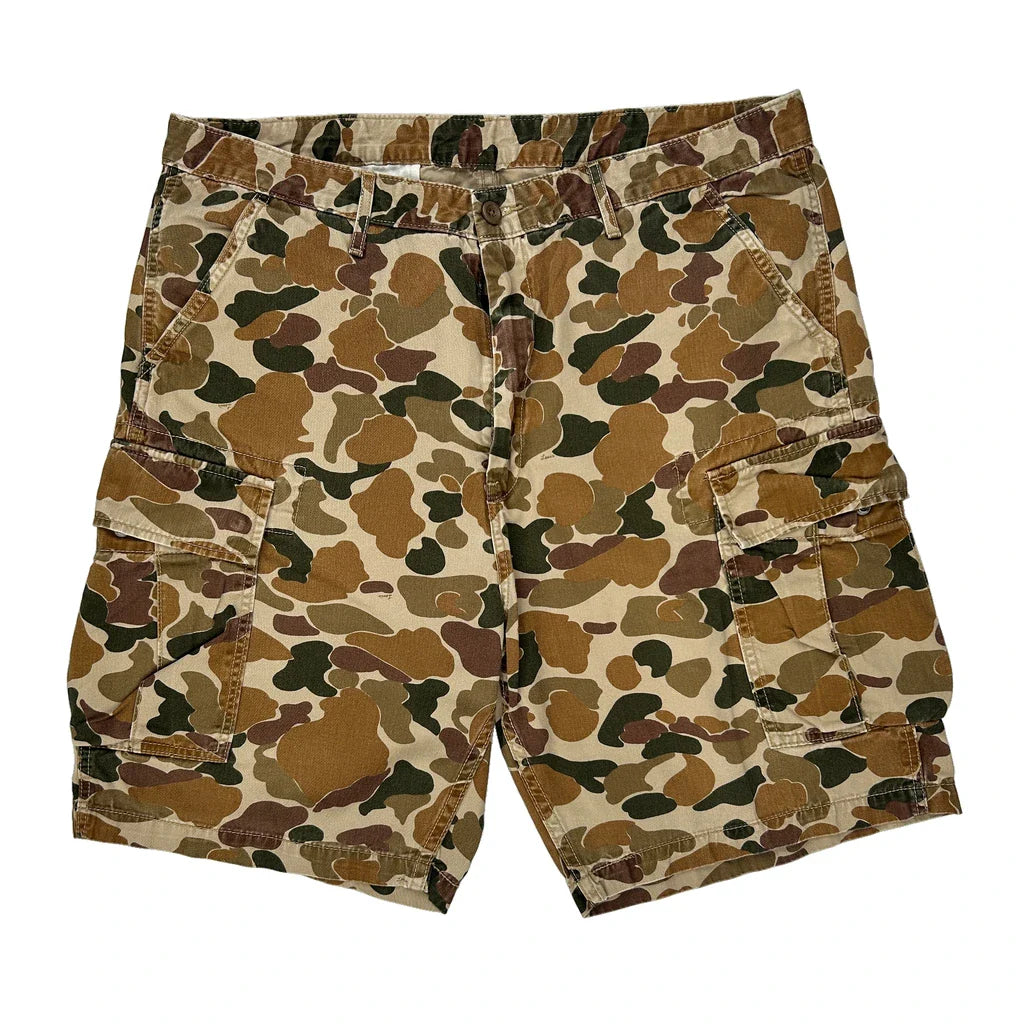 Unbranded Camo Cargo Shorts - 30W 11L Camo Cotton Refurbished - Thrifted (note: this is a term often used to describe second- refurbished available on Cerqular