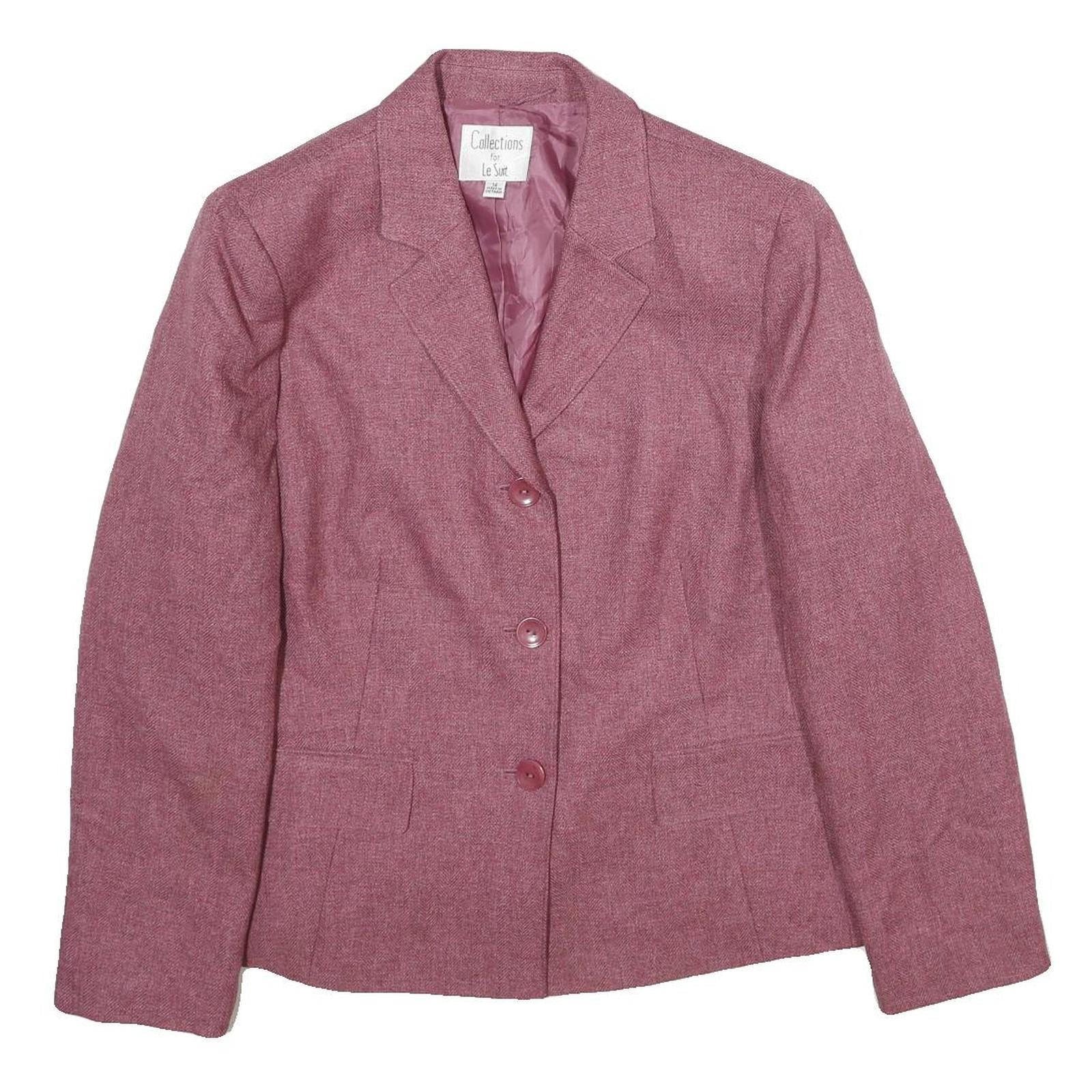 Buy LE SUIT Womens Pink Jacket UK 14 Polyester Button Closure Classic Fit Tailored Refurbished - $48.09 LE SUIT Womens Pink Jacket UK 14 Polyester Button Closure Classic Fit Tailored Refurbished - N/A refurbished available on Cerqular