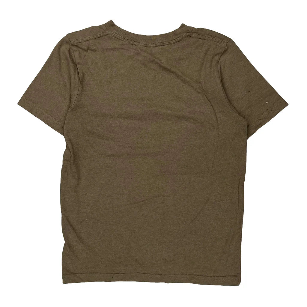 Age 7 Carhartt T-Shirt - Small Brown Cotton Refurbished - Thrifted (note: this is a term often used to describe second- refurbished available on Cerqular