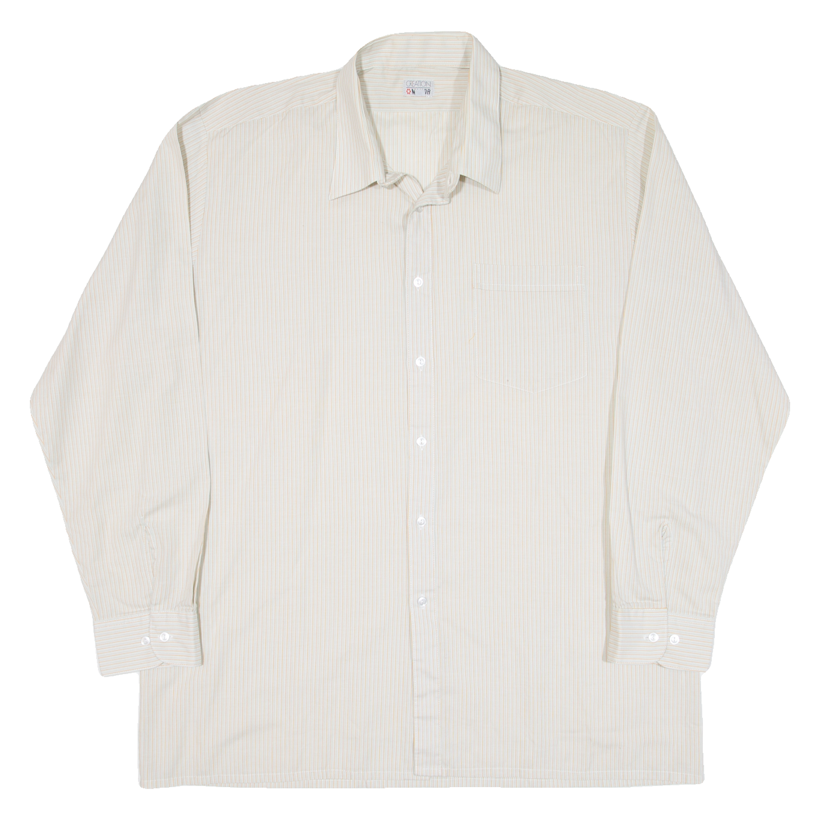 Buy CREATION MANOR Mens Shirt Beige Striped Long Sleeve XL Refurbished - $18.19 CREATION MANOR Mens Shirt Beige Striped Long Sleeve XL Refurbished - N/A refurbished available on Cerqular