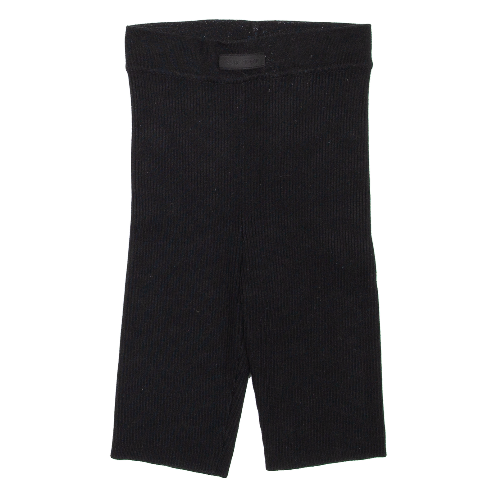 FEAR OF GOD ESSENTIALS Ribbed Womens Tapered Shorts Black Slim M W22 Refurbished - N/A refurbished available on Cerqular