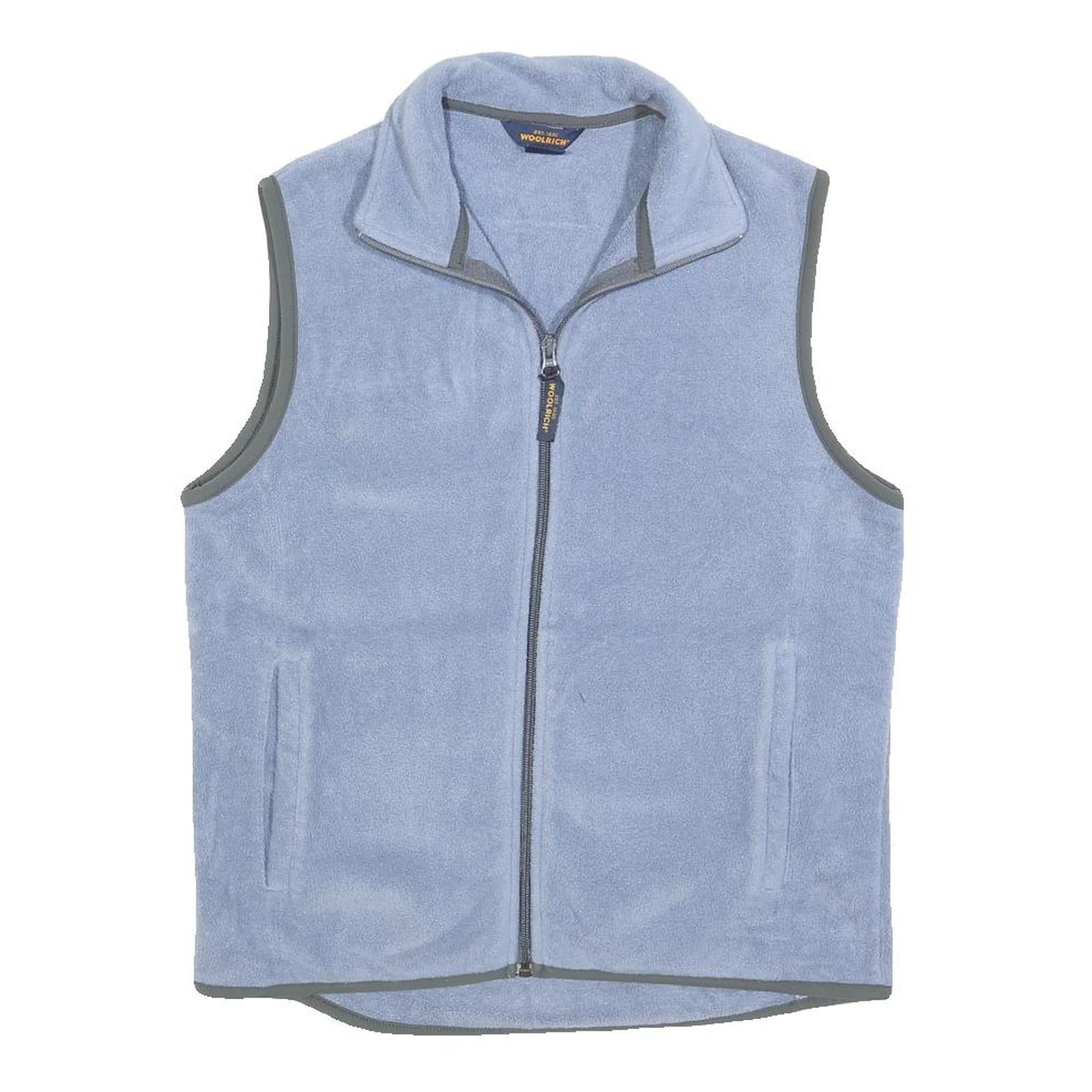 WOOLRICH Womens Blue Zip Jacket M Polyester Fleece Casual Outdoor Layering Refurbished - N/A refurbished available on Cerqular