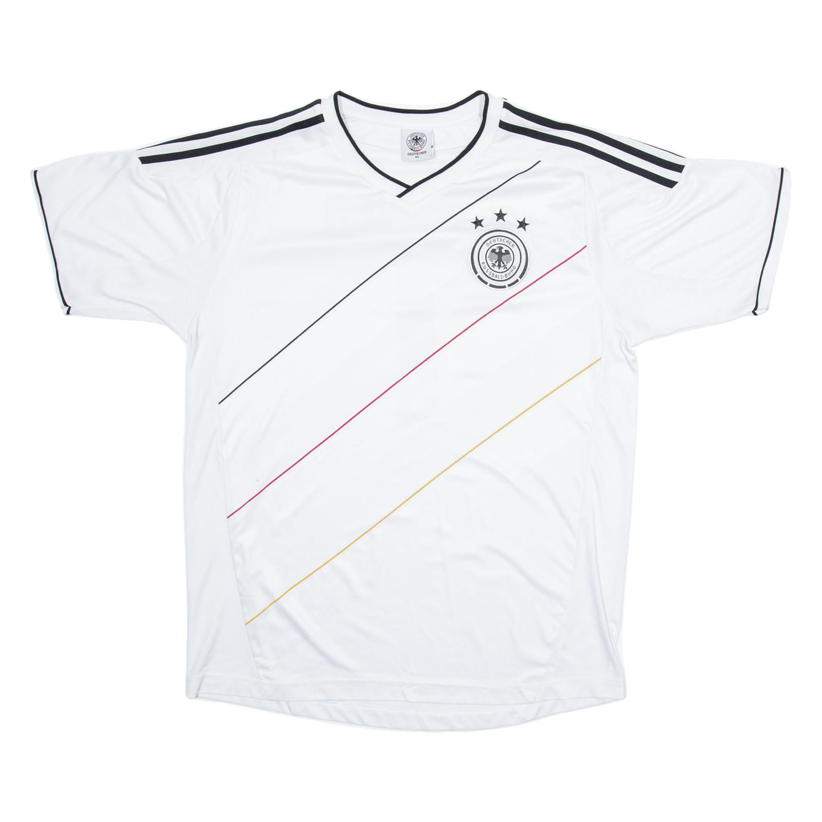 DEUTSCHER Fussball-bund Mens Football Shirt Jersey White V-Neck XL Refurbished - N/A refurbished available on Cerqular