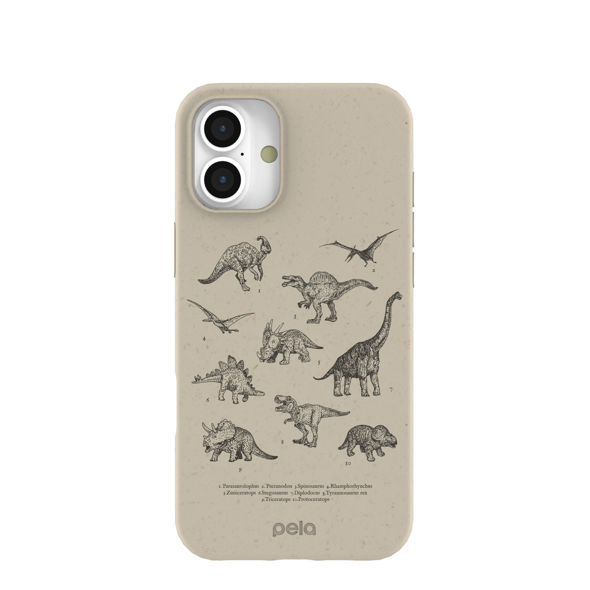 London Fog Dinosaurology iPhone 16 Plus Case Refurbished - Pela Case refurbished available on Cerqular