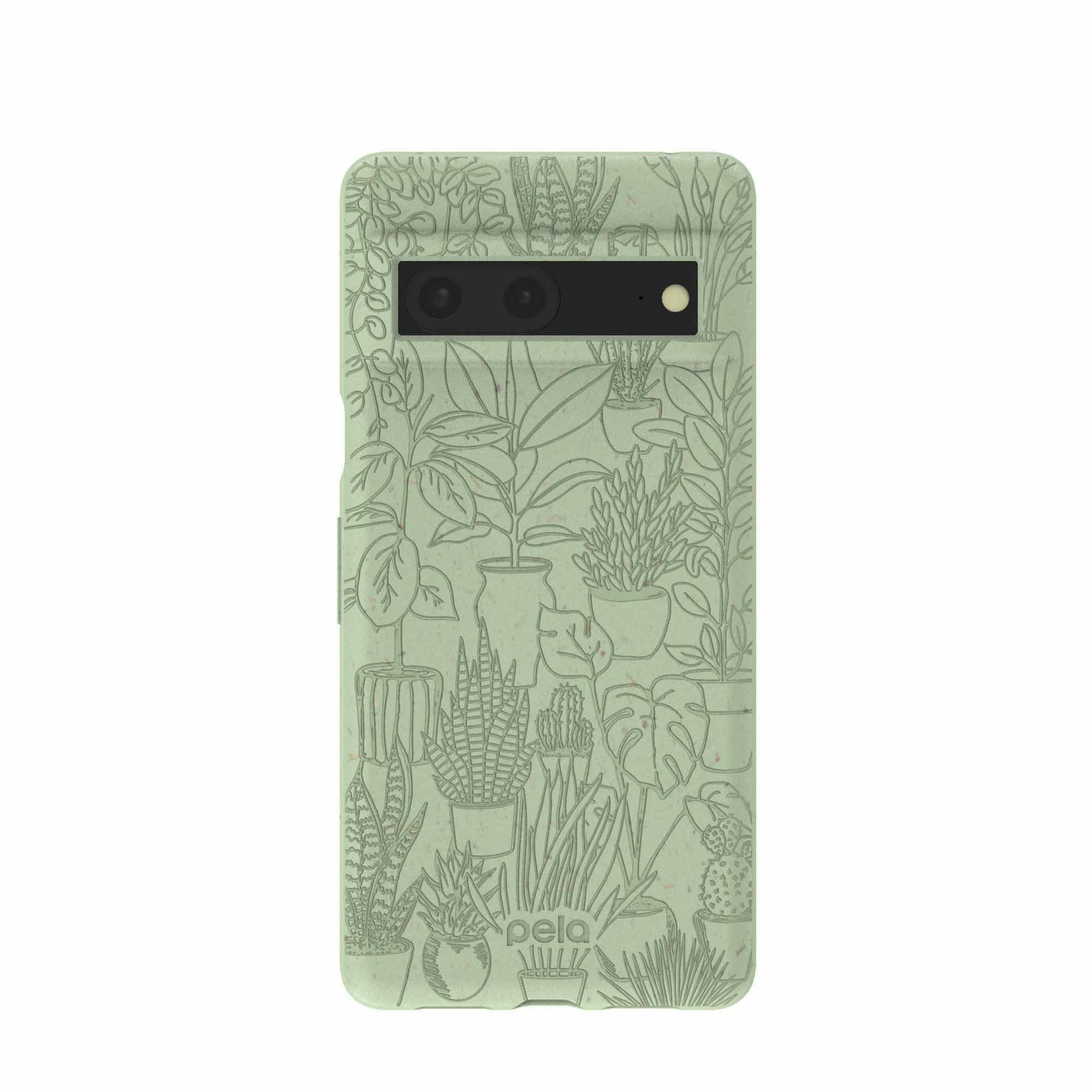 Sage Green Green Oasis Google Pixel 7 Case Refurbished - Pela Case refurbished available on Cerqular