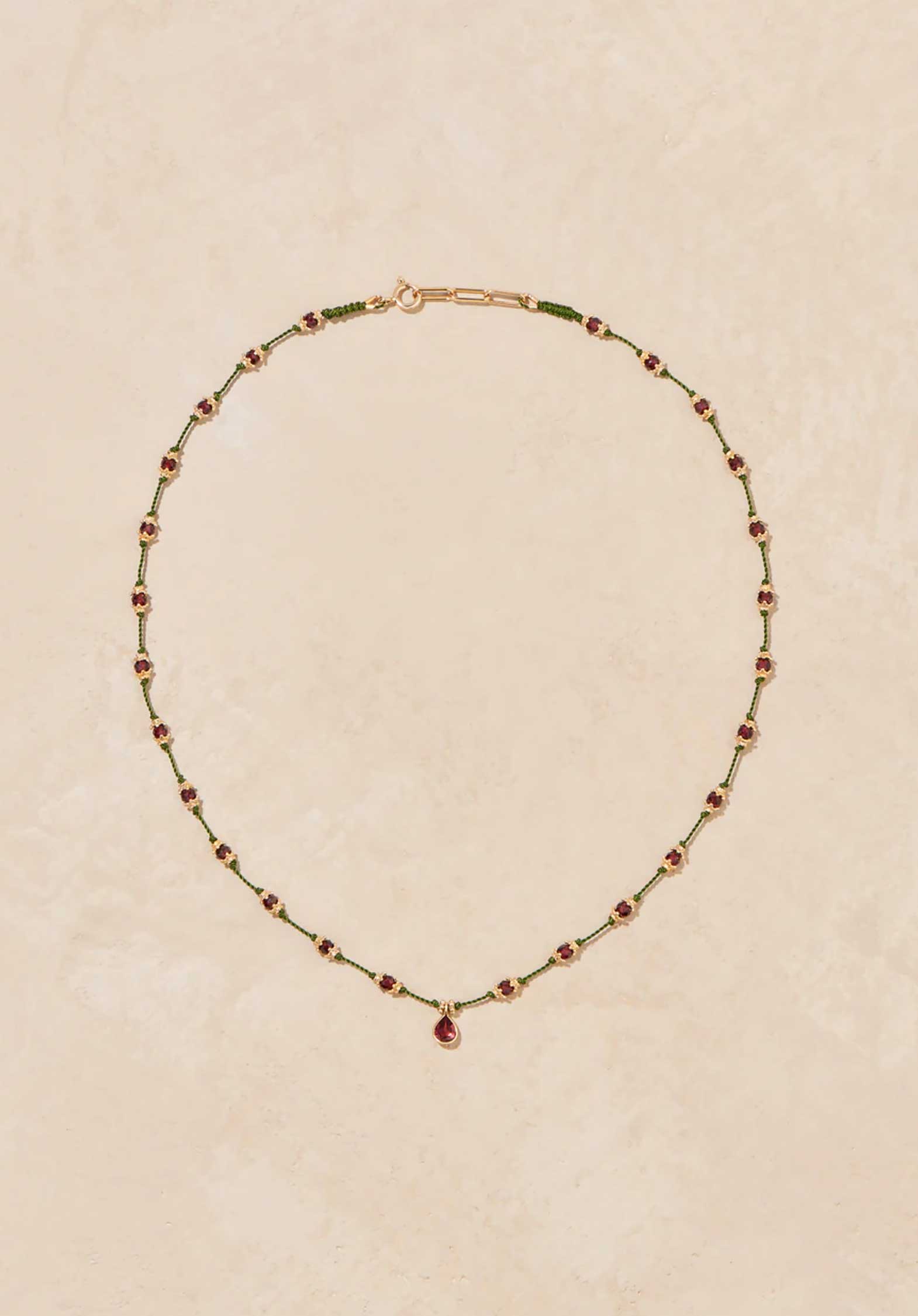 Buy Necklace Peony Talisman Vert-Grenat | Color: VERT GRENAT | Size: U Refurbished - $302.28 Necklace Peony Talisman Vert-Grenat | Color: VERT GRENAT | Size: U Refurbished - Rue Madame is a known brand, and the standardized name is " refurbished available on Cerqular