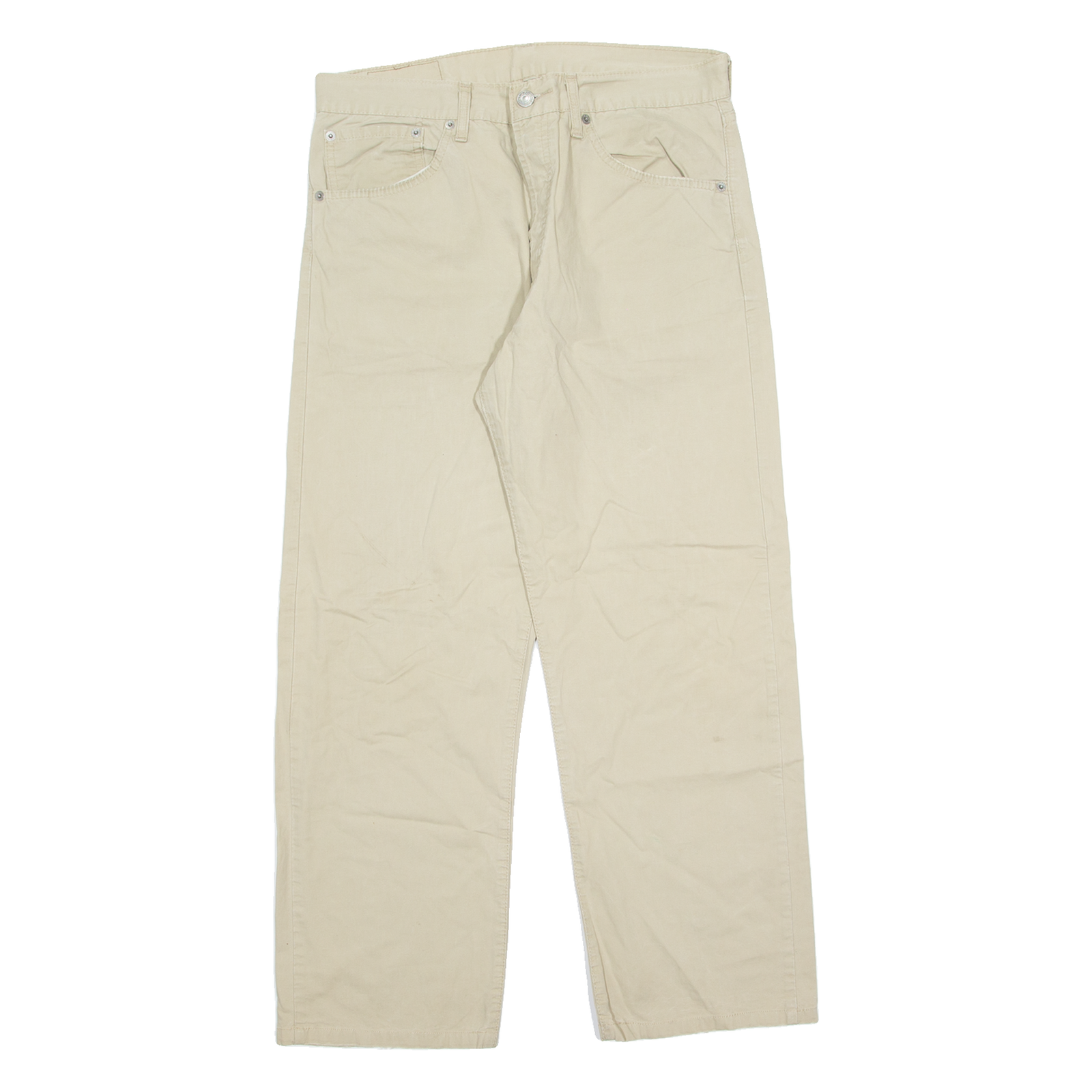 LEVI'S 551 Mens Trousers Beige Regular Straight W34 L26 Refurbished - N/A refurbished available on Cerqular