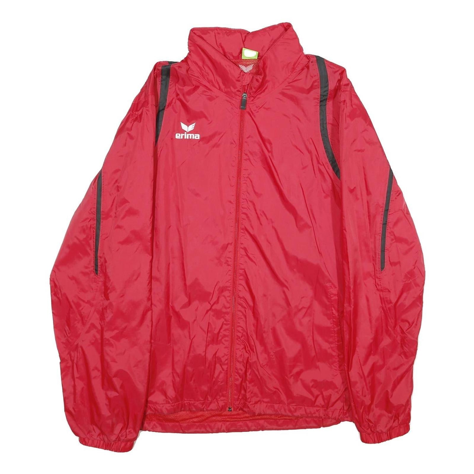ERIMA Mens Red Zip Jacket XL Polyester Outdoor Sports Lightweight Refurbished - N/A refurbished available on Cerqular