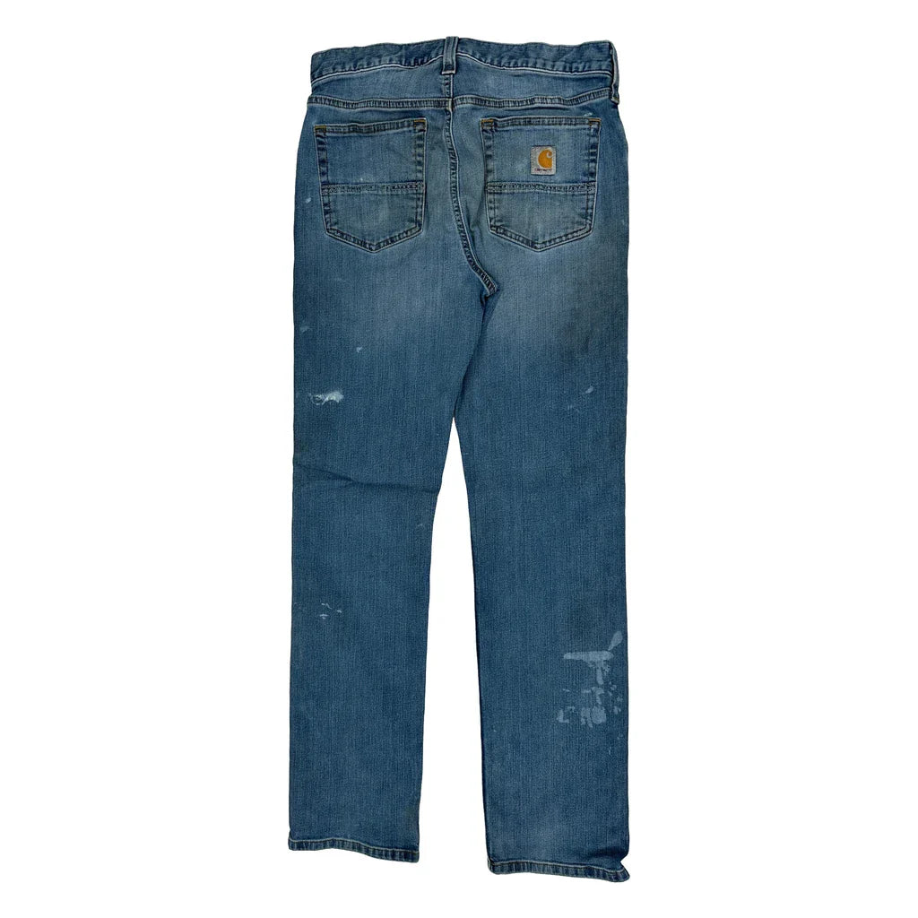 Carhartt Jeans - 30W 32L Blue Denim Refurbished - Thrifted (note: this is a term often used to describe second- refurbished available on Cerqular