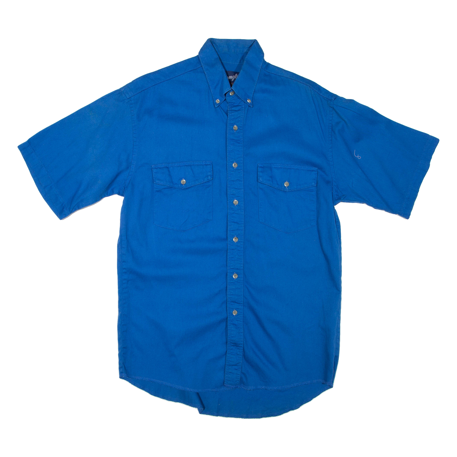 WRANGLER Mens Plain Shirt Blue M Refurbished - N/A refurbished available on Cerqular