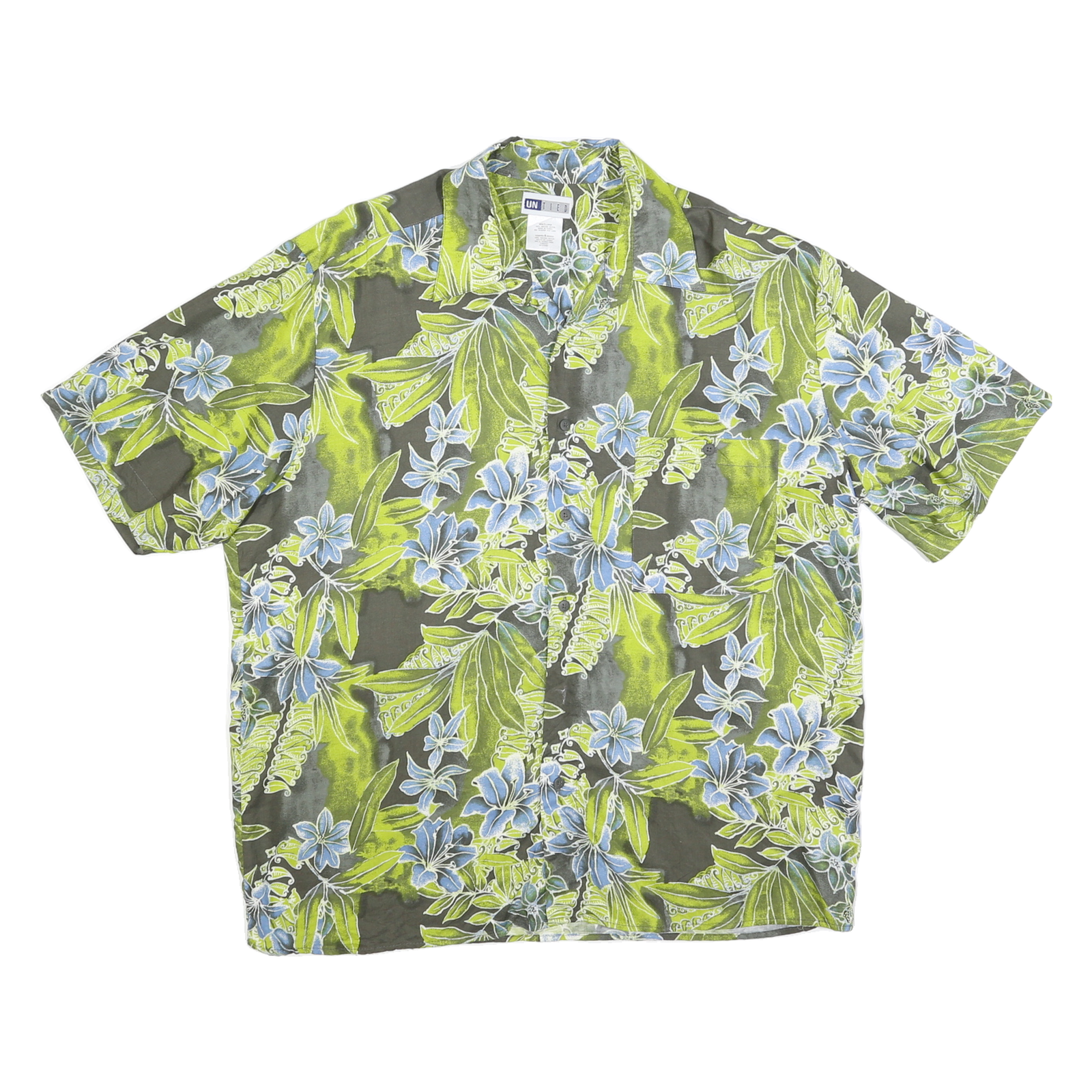 Buy UNTIED Mens Green & Blue Floral Cotton Blend Shirt L Casual Summer Vacation Refurbished - $15.59 UNTIED Mens Green & Blue Floral Cotton Blend Shirt L Casual Summer Vacation Refurbished - N/A refurbished available on Cerqular