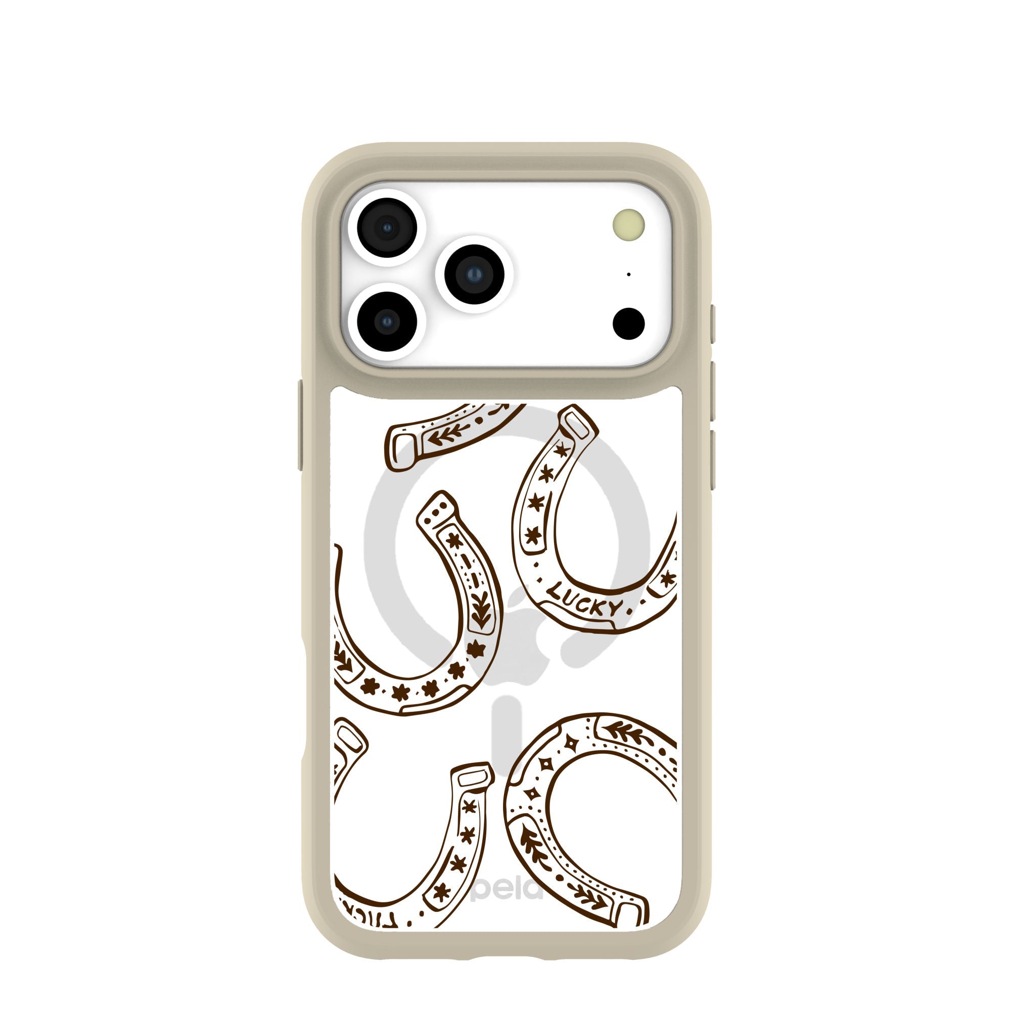 Clear Desert Luck iPhone 17 Pro Max Case With London Fog Ridge (MagSafe included) Refurbished - Pela Case refurbished available on Cerqular